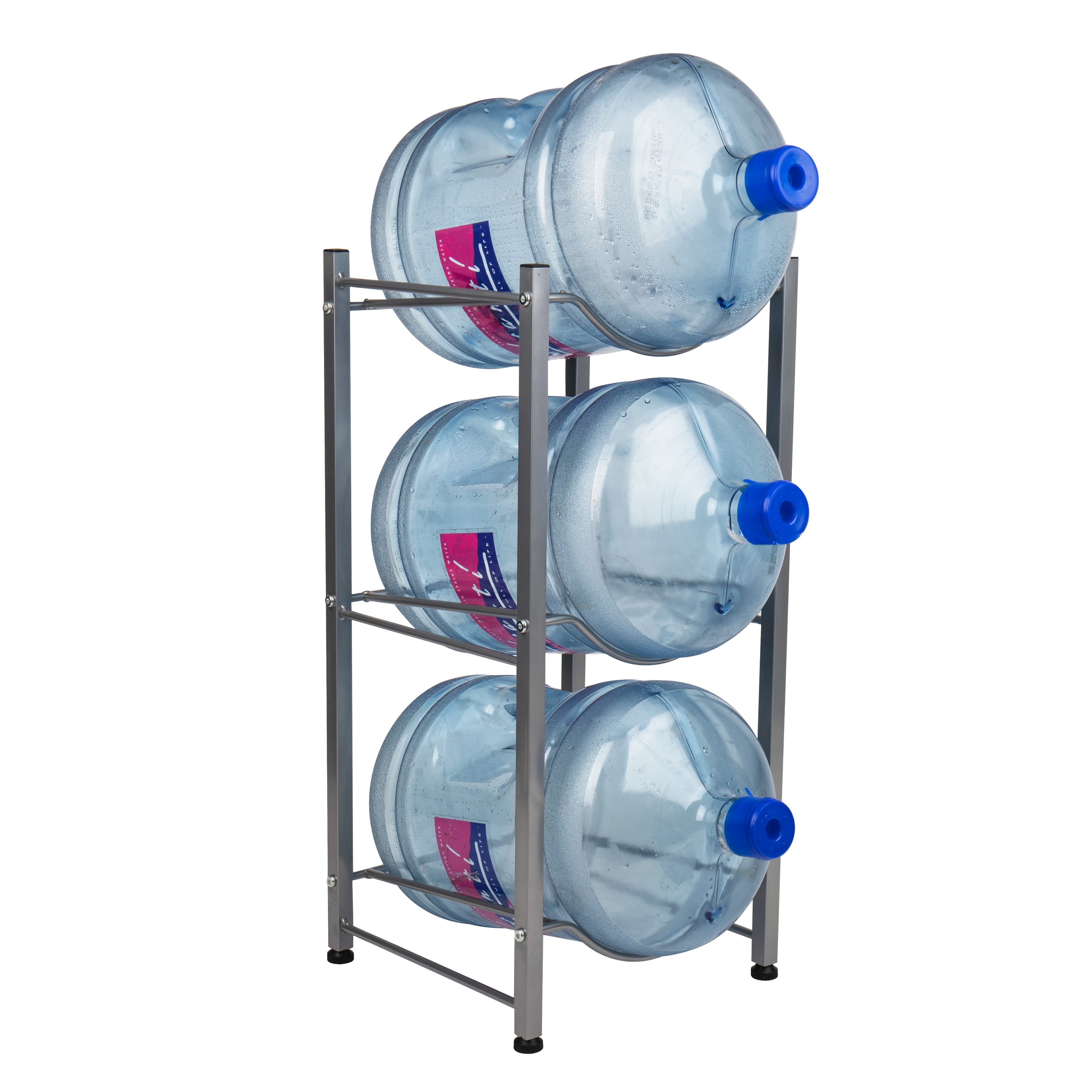 Water Bottle Storage Rack Shelf System Stand 3 Tier 5 Gallon Display Office Home 
