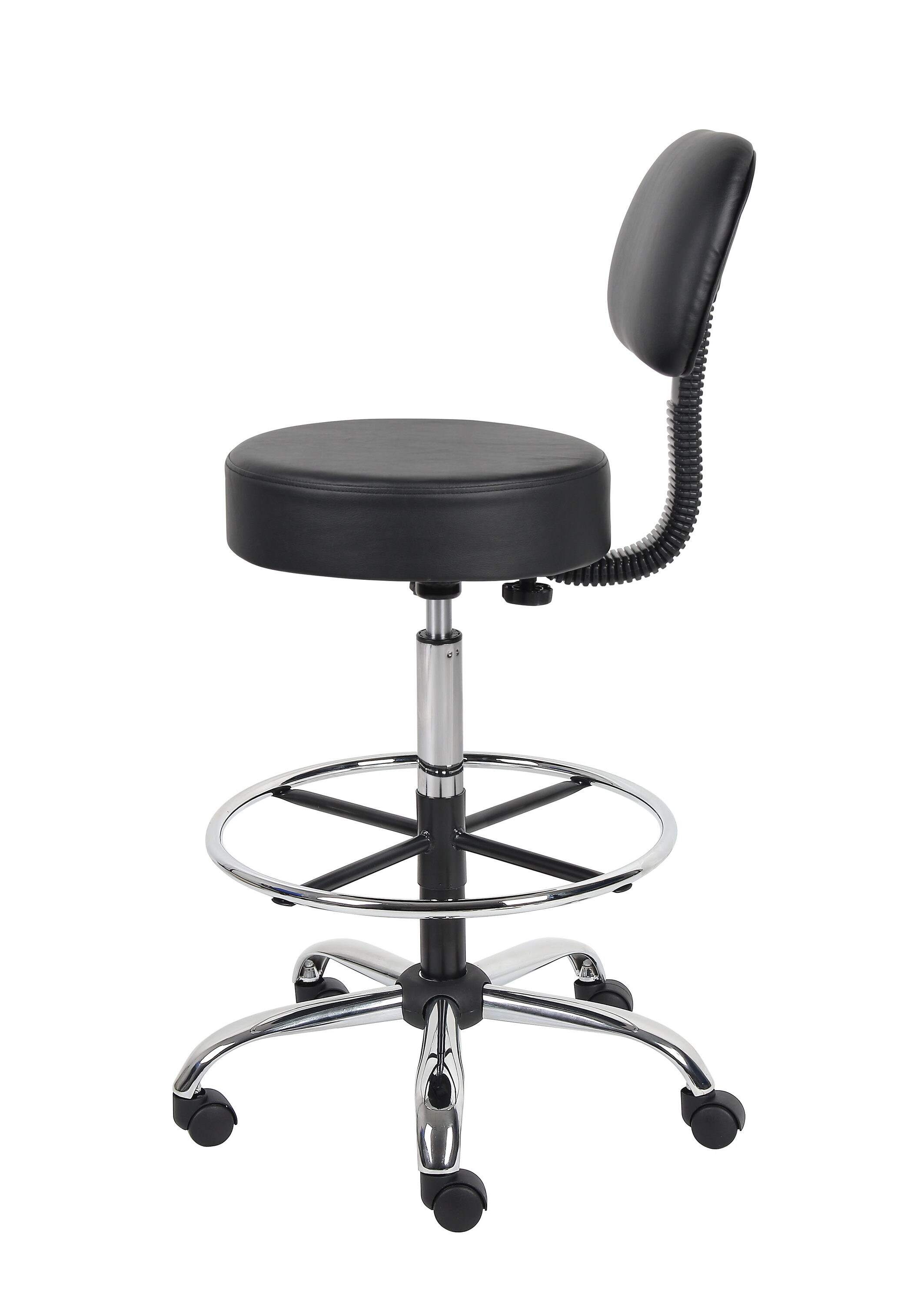 Boss Office Products B16245-BK Drafting Stool Black for sale online 