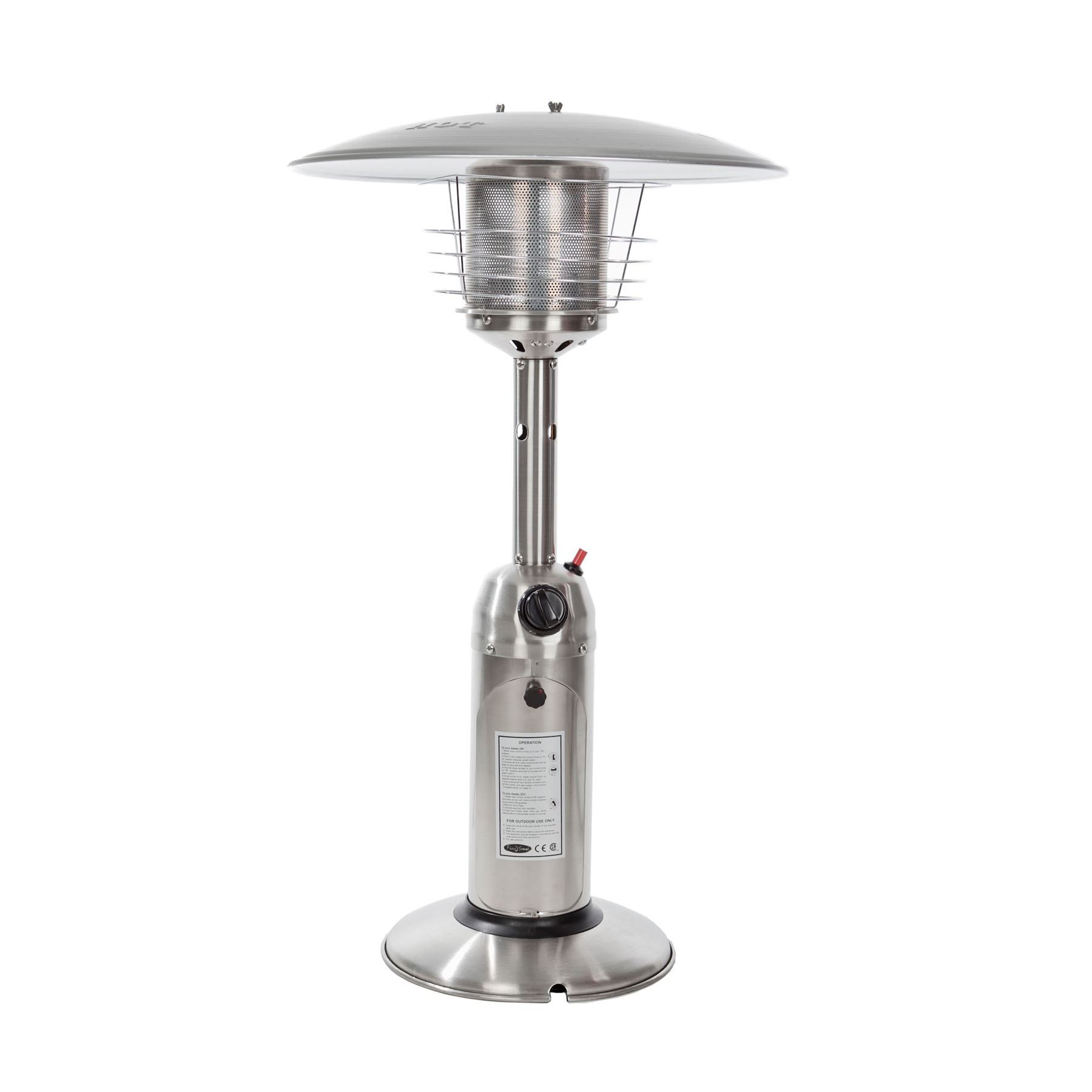 IKevan_ 3000W 10,000 BTU Outdoors Portable Patio Heater Stainless Steel Vertical Floor Standing Gas Heater for Balcony Camping Outdoor Propane Table Top Heater with The Gas Safety Shut-Off Switch 