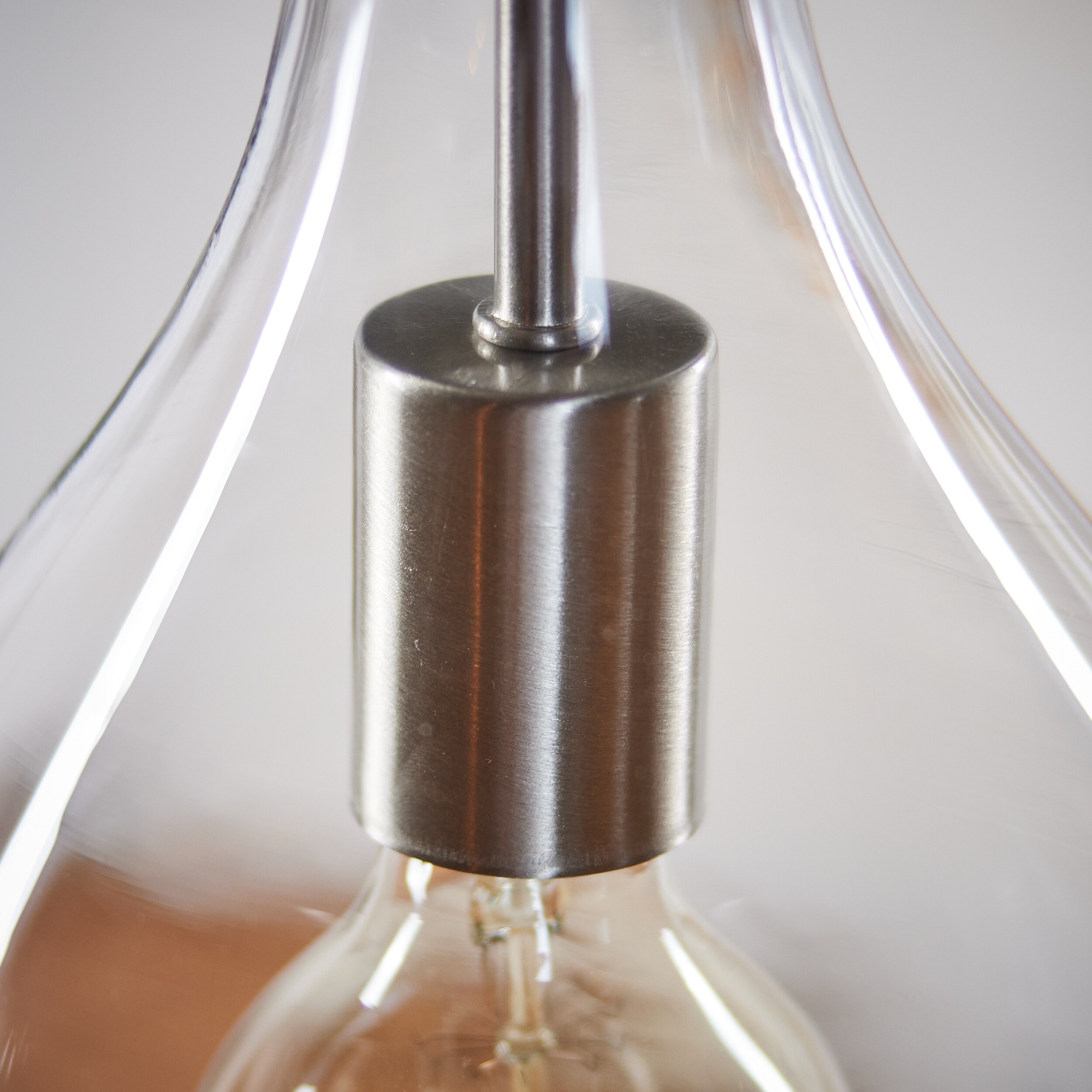 Alan Roth Ylt-0923mp Mini Pendant Brushed Nickel Frosted glass shade. 