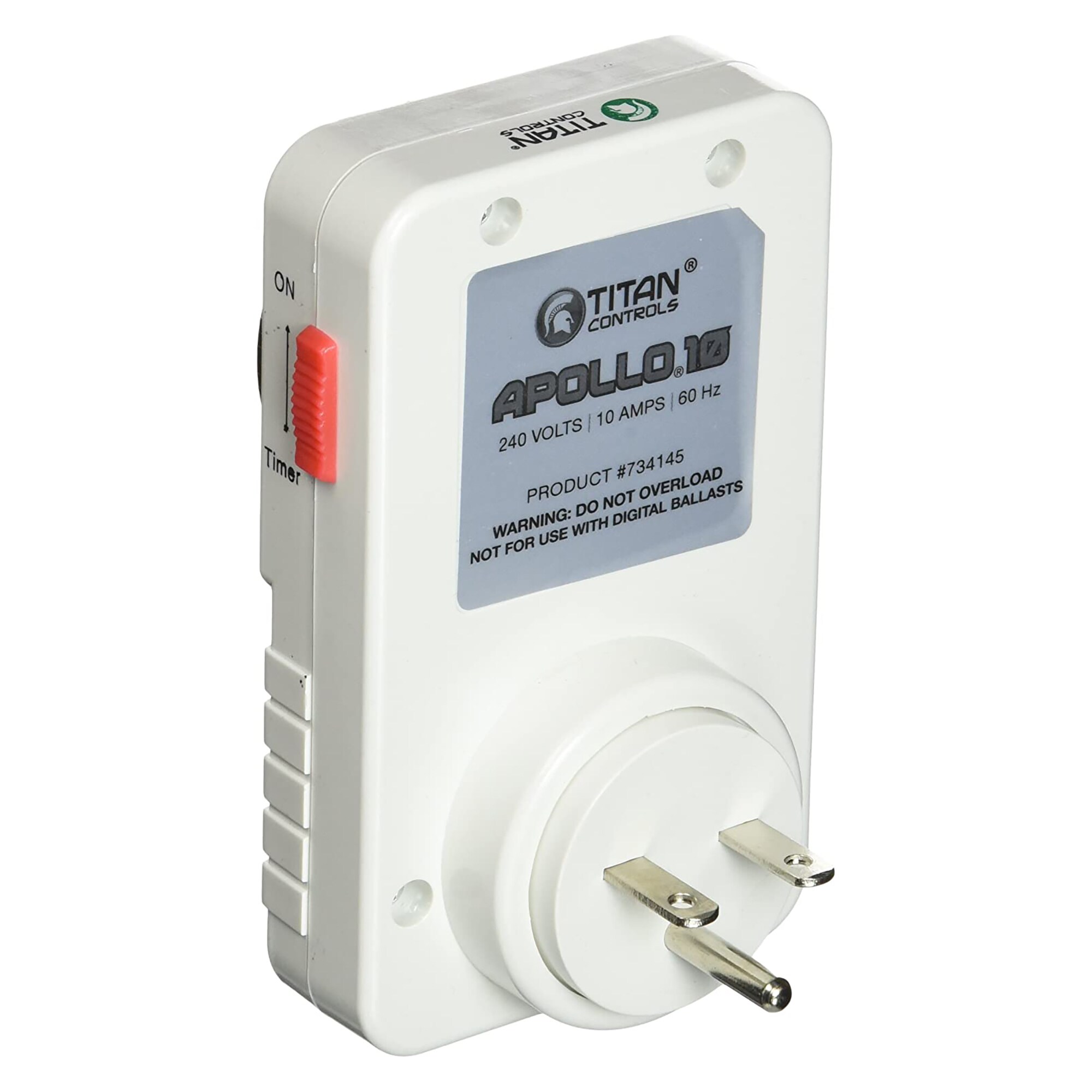 TITAN Controls Apollo 6 Analog Programmable 24 Hour Timer 120 Volts 15 Amps for sale online 