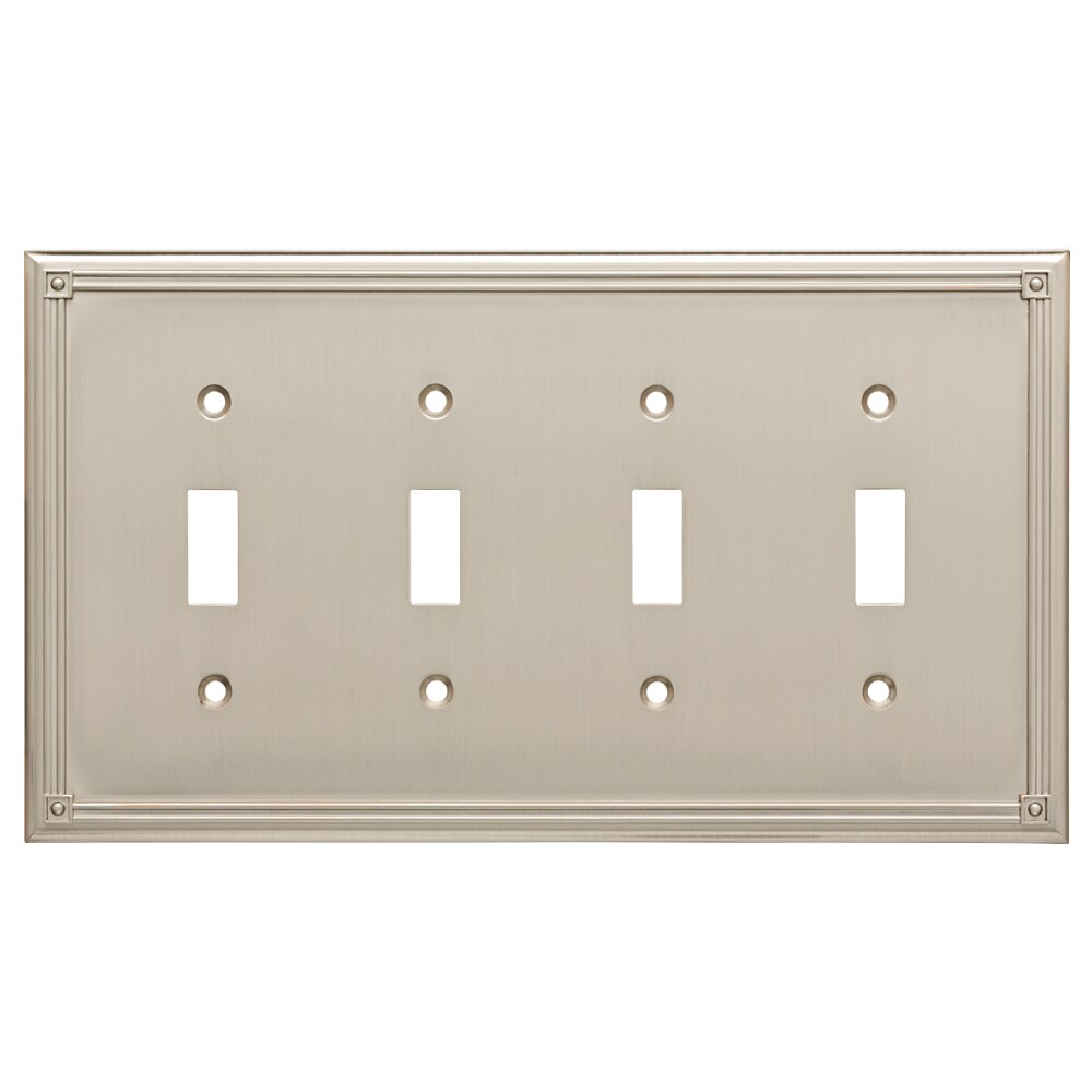 Everything Doors Oil Rubbed Bronze Quad Switch Plate Toggle Cover 