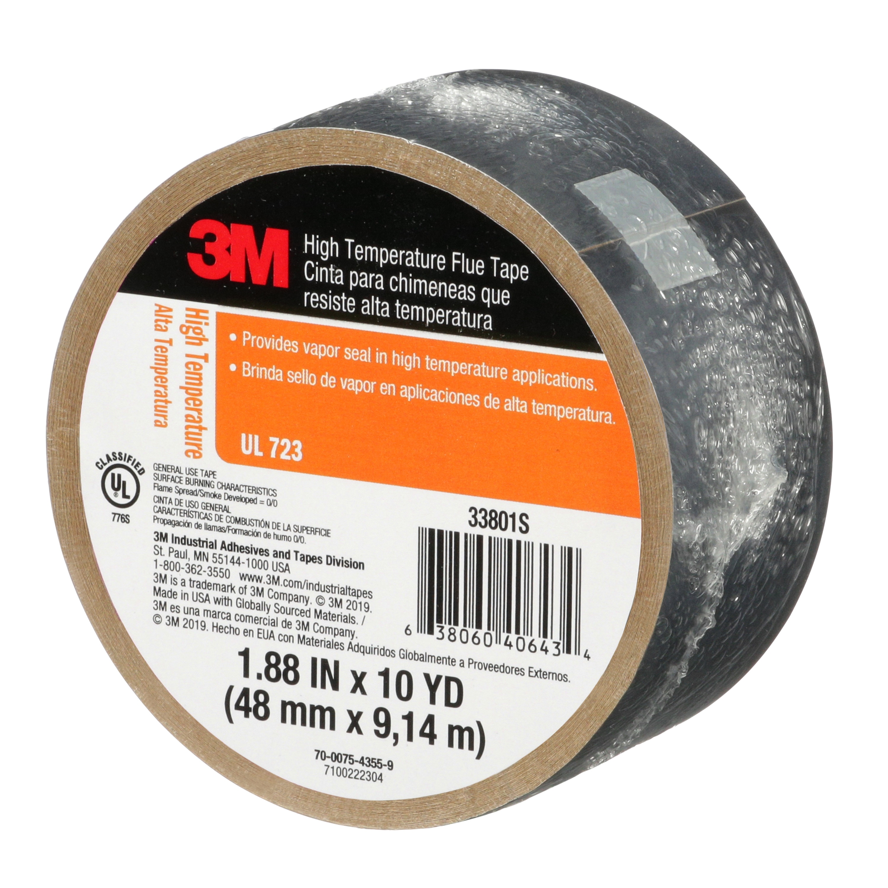 3M High Temperature Flue Tape High Heat Sealing Tape up to 600 degrees 15-Foo... 