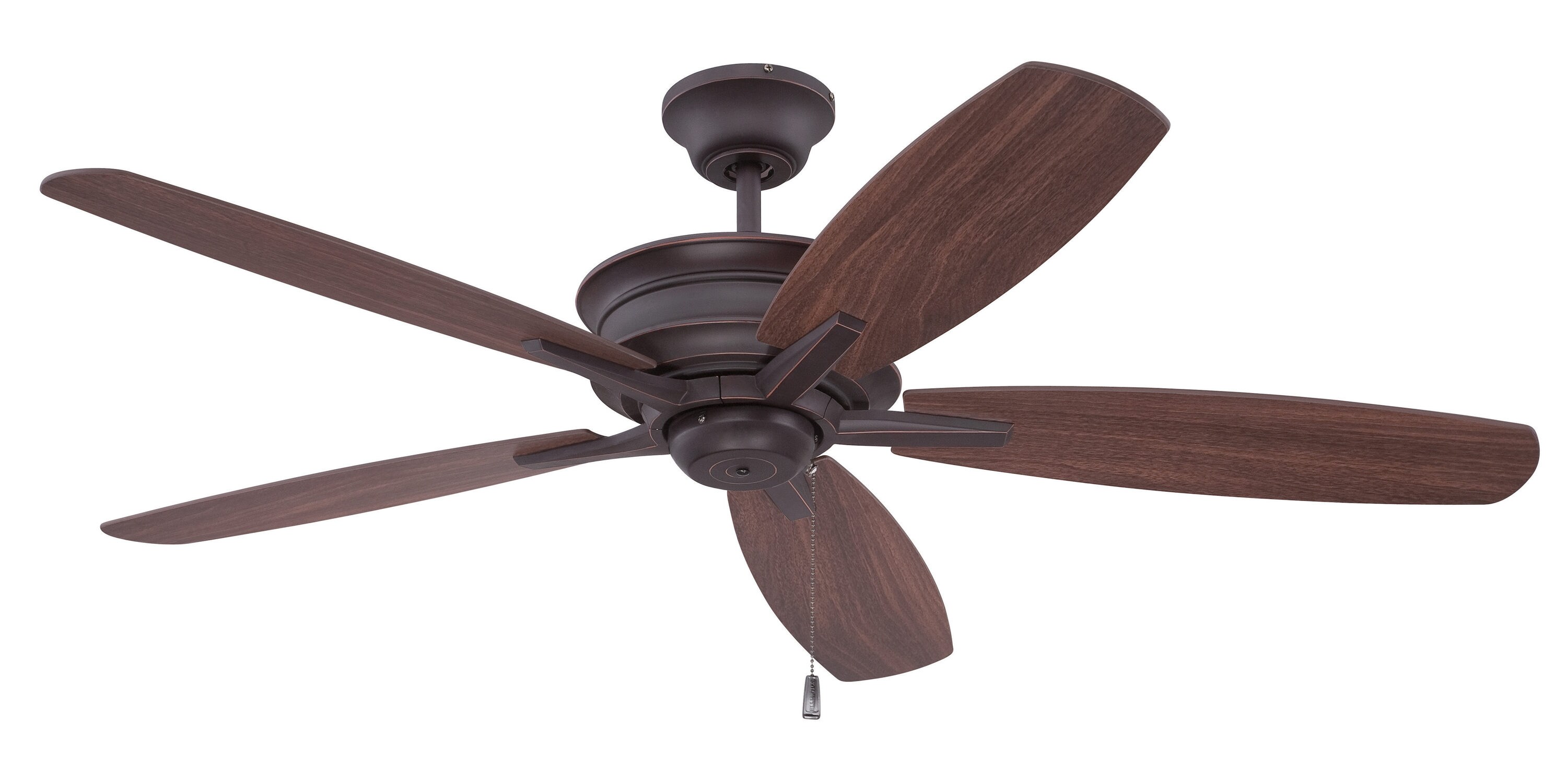 Craftmade Penbrooke 52 In Oiled Bronze Gilded Led Indoor Downrod Or Flush Mount Ceiling Fan With