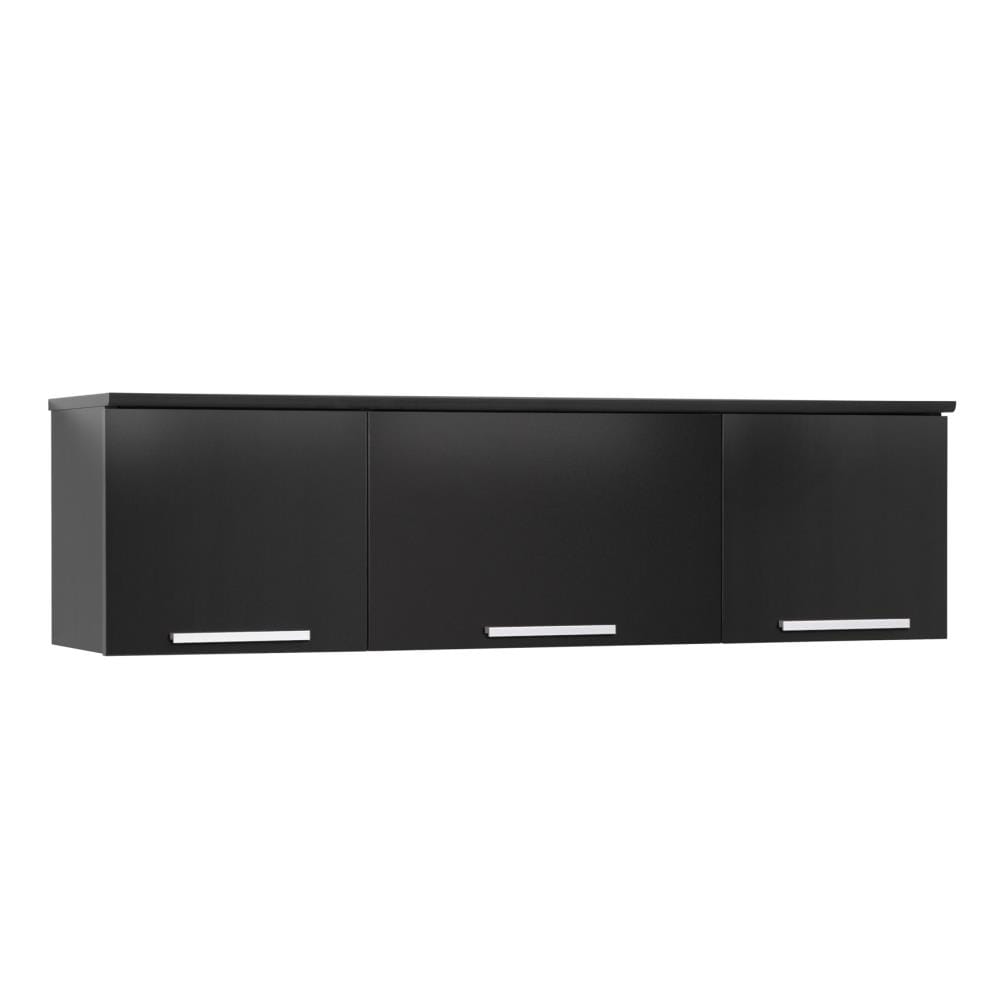 black desk hutch