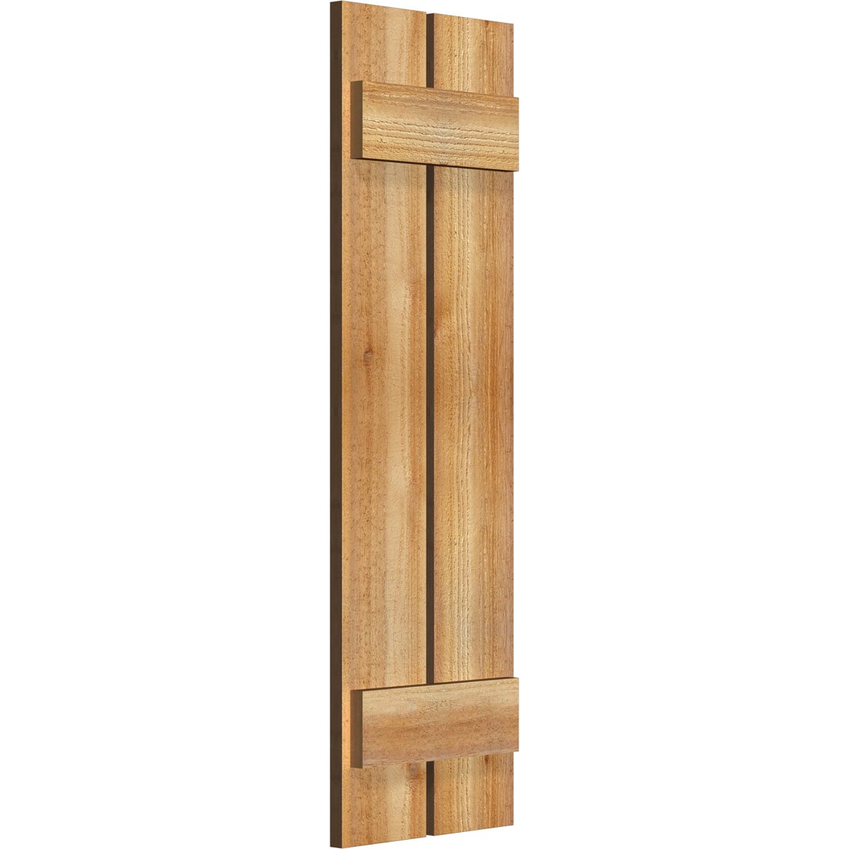 Ekena Millwork 2-Pack 11.25-in W x 37-in H Unfinished Board and Batten Spaced Wood Western Red cedar Exterior Shutters