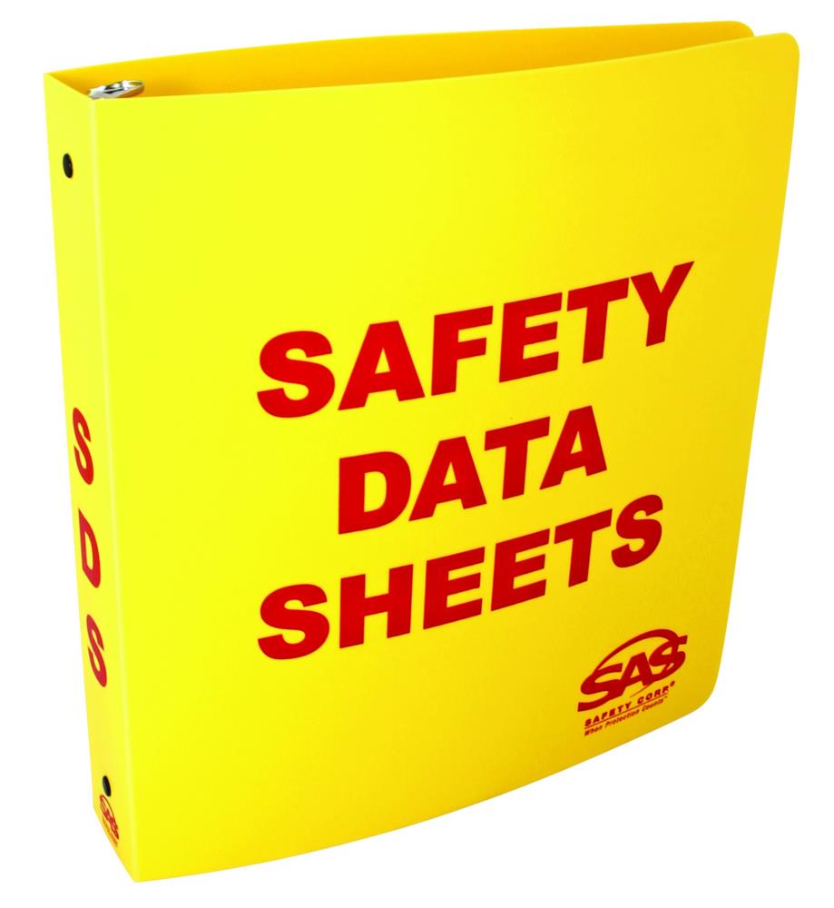 3563123 for sale online SAS Safety SDS Compliance Binder 1.5 In 