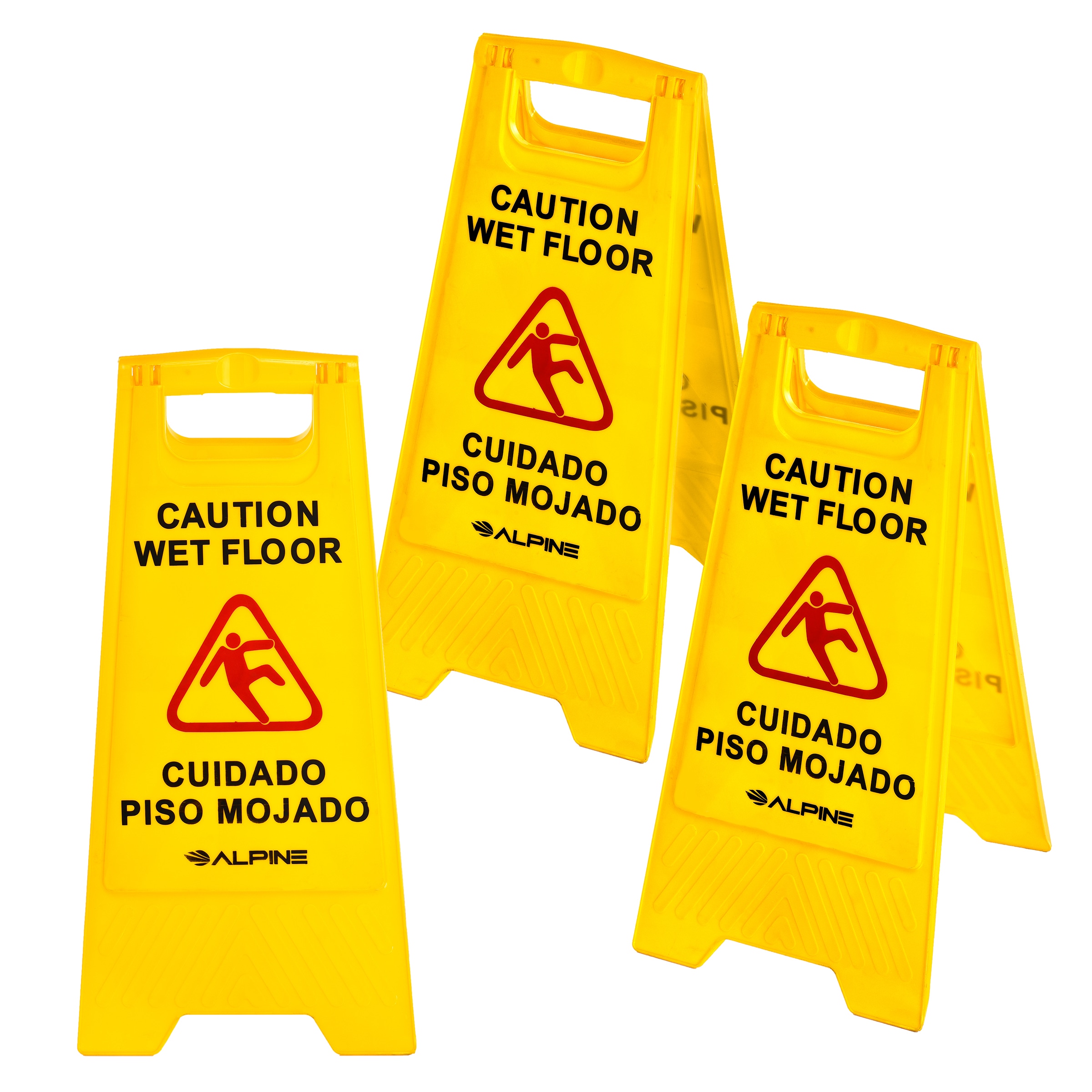 Details about   3 Pack Restaurant Caution Wet Floor Yellow 24 In Folding Sign Commercial Safety