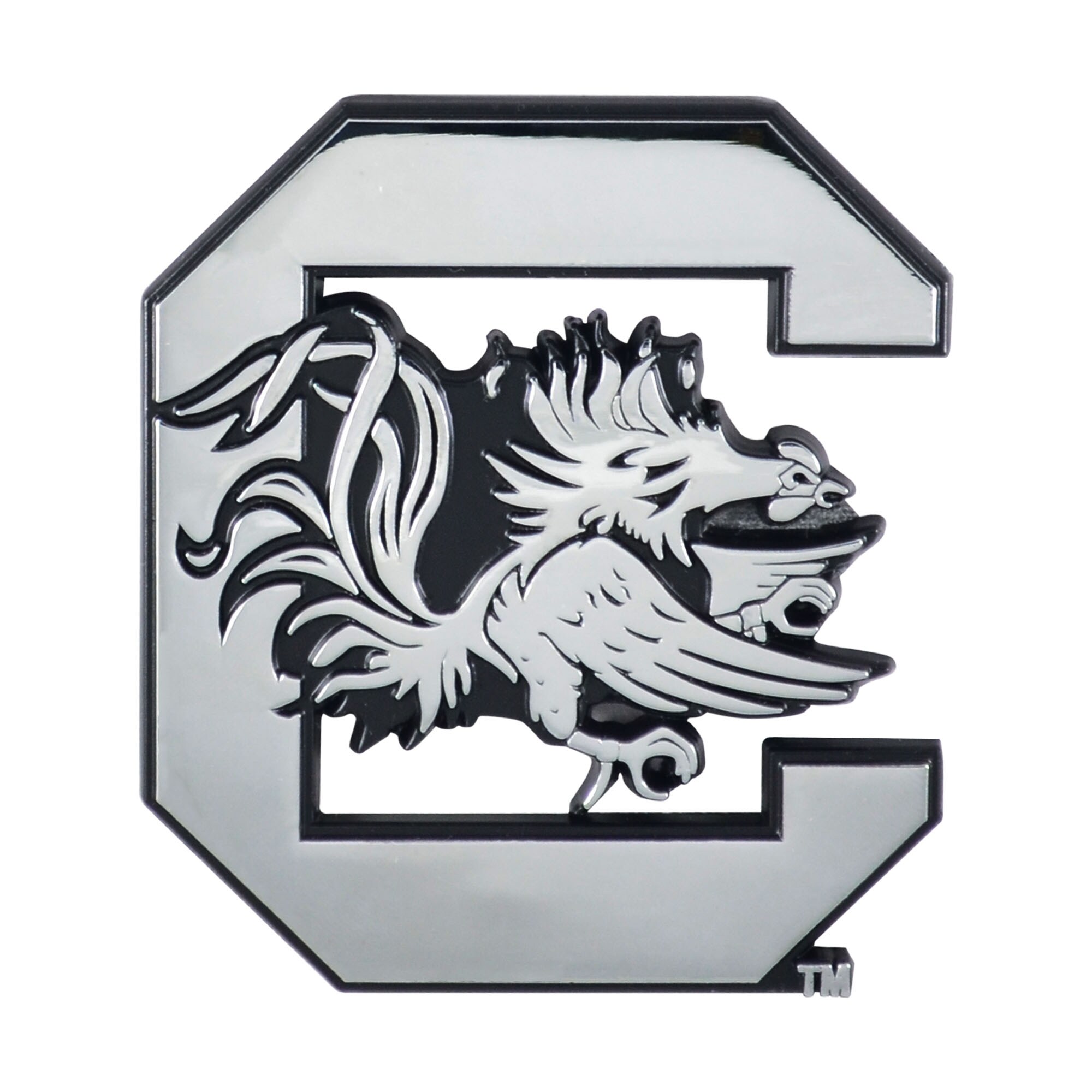 SC University of South Carolina Gamecocks Metal Auto Emblem 