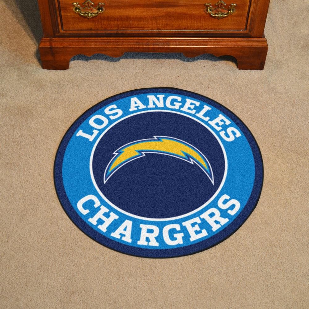 FANMATS Los Angeles Chargers NFL Roundel Mat 2-ft x 2-ft Navy 