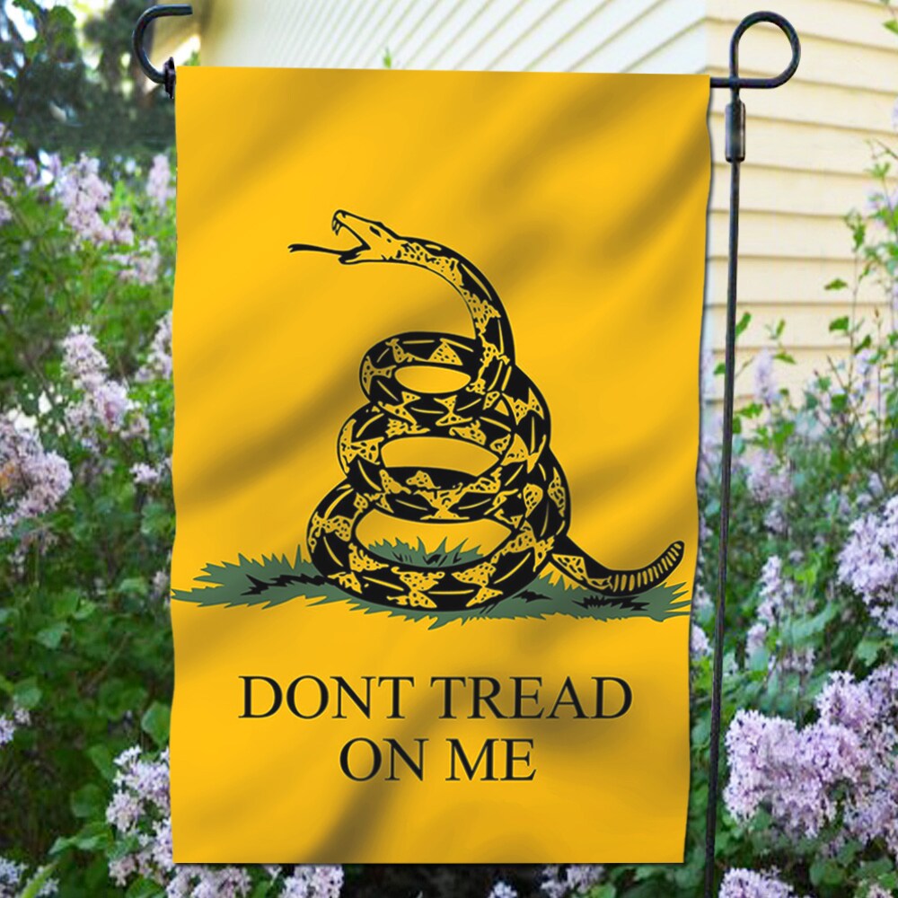 Anley Don't Tread On Me Garden Flag Decorative Flags Double Sided 18 x12.5 Inch 