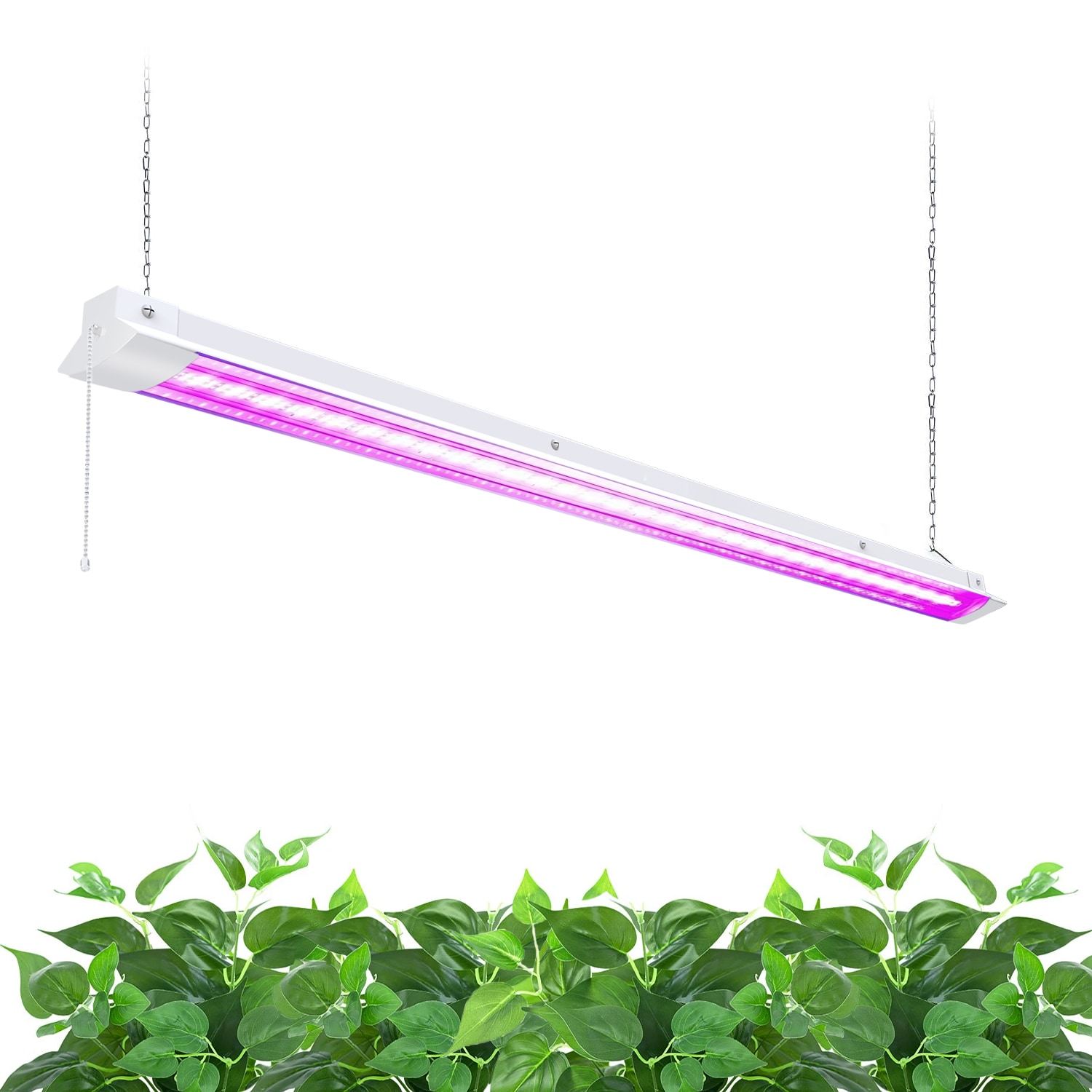 Monios-L LED Grow Light Full Spectrum 30W 2ft T5 High Output Integrated Fixture with Reflector Combo for Indoor Plants 