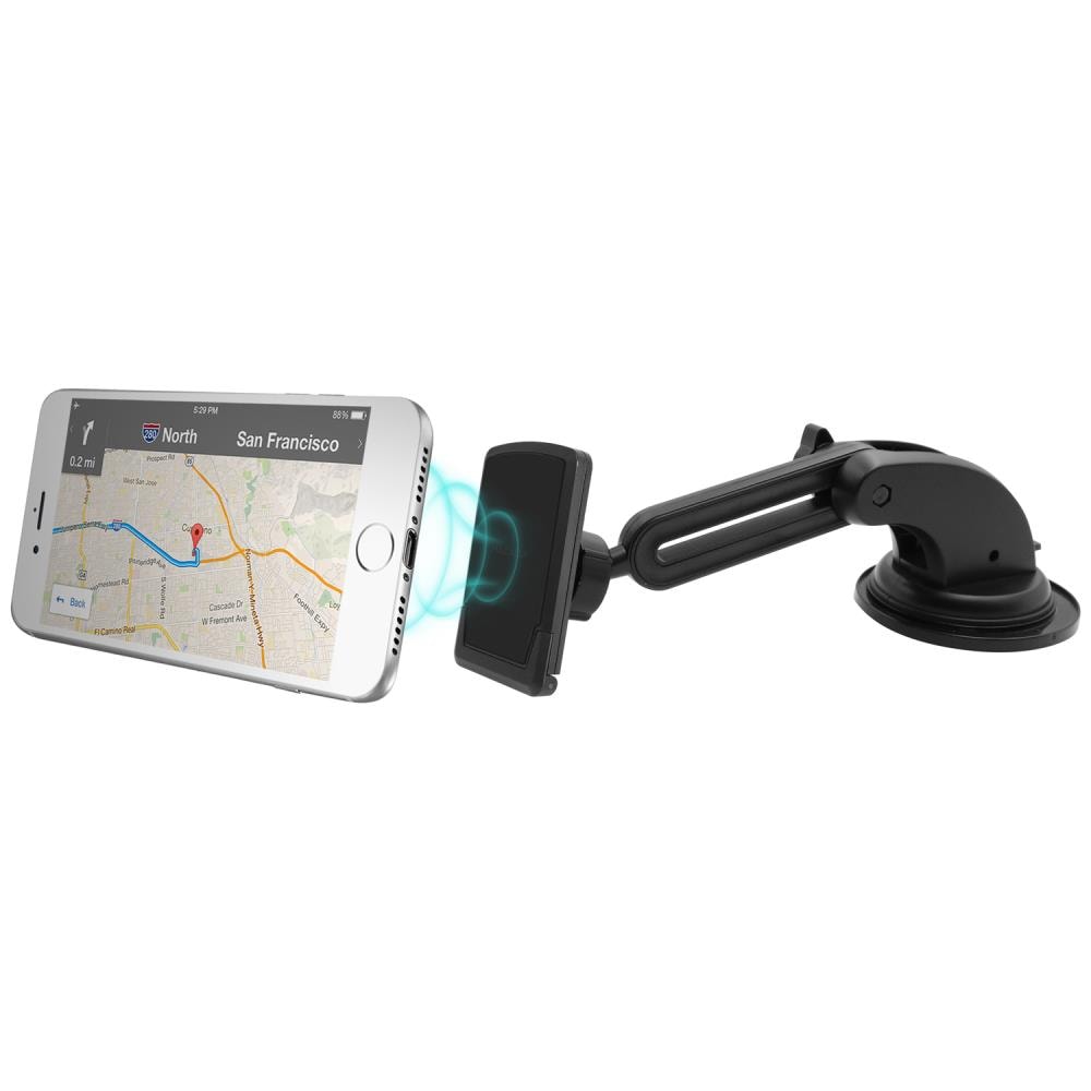 Magnetic Phone Car Mount Macally Dashboard Magnetic Car Cell Phone Holder Mount for iPhone Xs Max 8 8 Plus 7 7 Fits All Smartphones 7s 6s Plus 6s 6 SE Samsung Galaxy S10 S9 S8 Edge S7 S6 Note 5