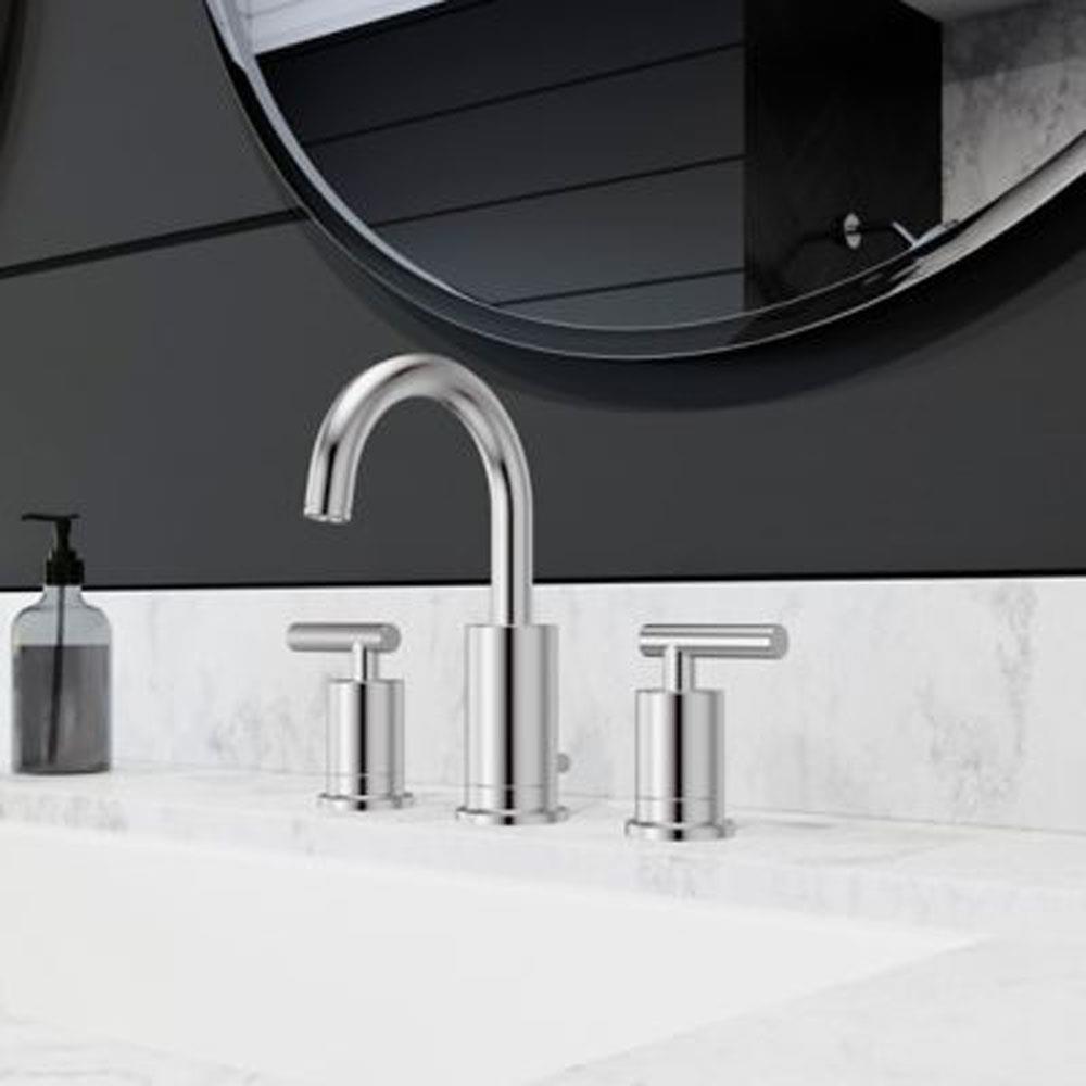 Widespread 2-Handle Bathroom Faucet in Matte Black Pfister Contempra 8 in 