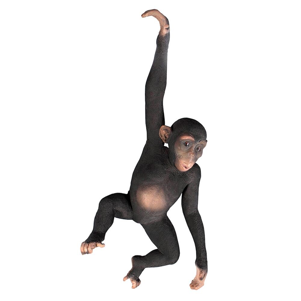 Monkey Family Key Holder Coat Hanger Cast Iron Wall Mounted 3 Hooks Wild Life 