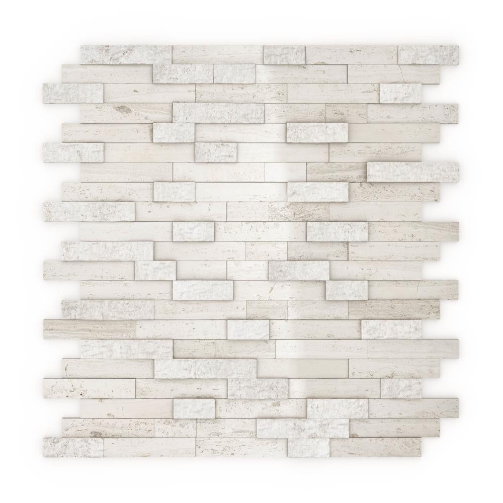 natural stone tile backsplash