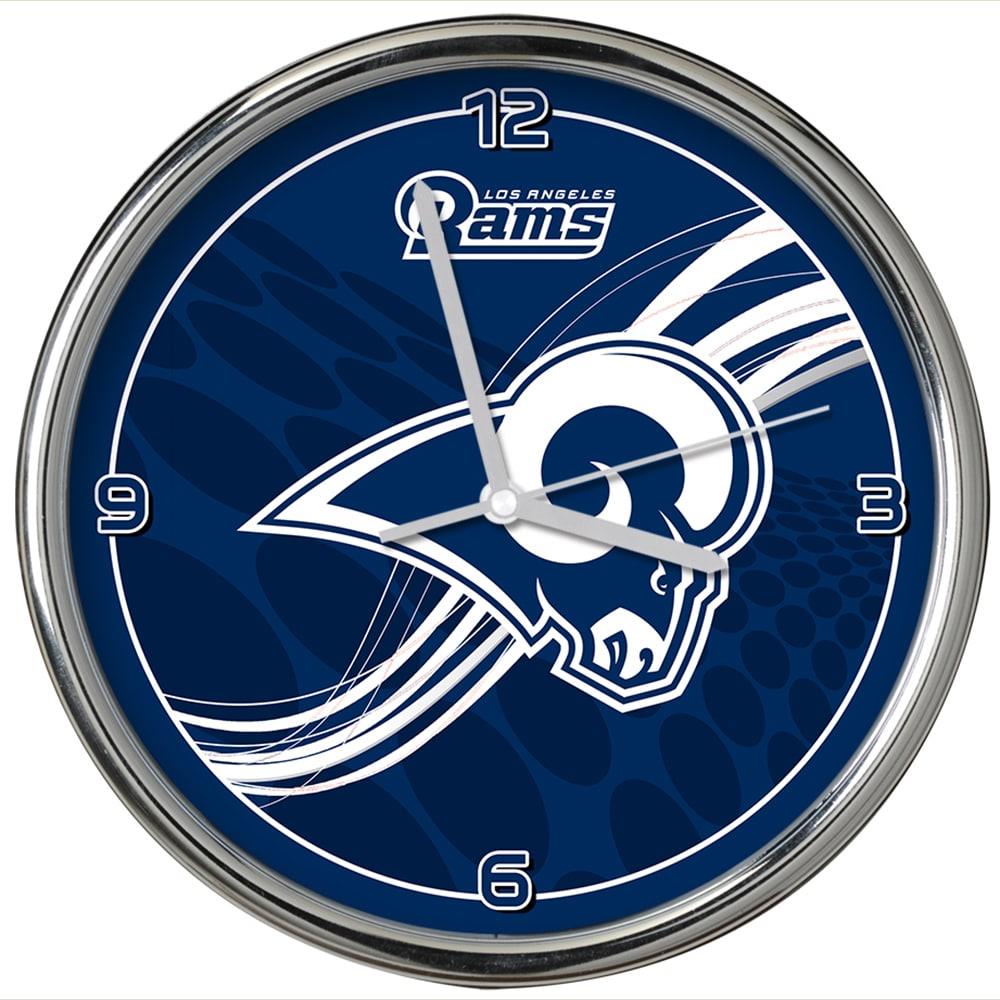 8in Unique Homemade Wall Clock LOS ANGELES RAMS Logo Battery Included 