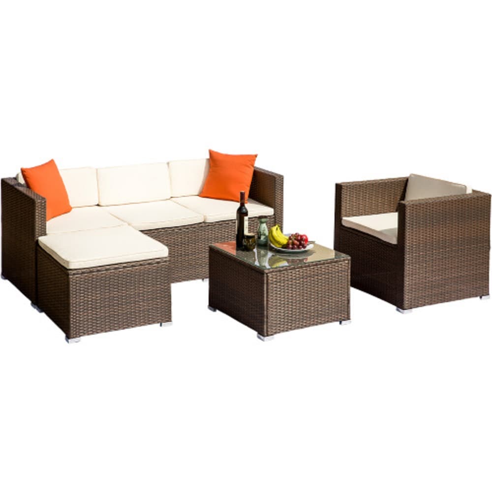 tessio 4 piece rattan sofa