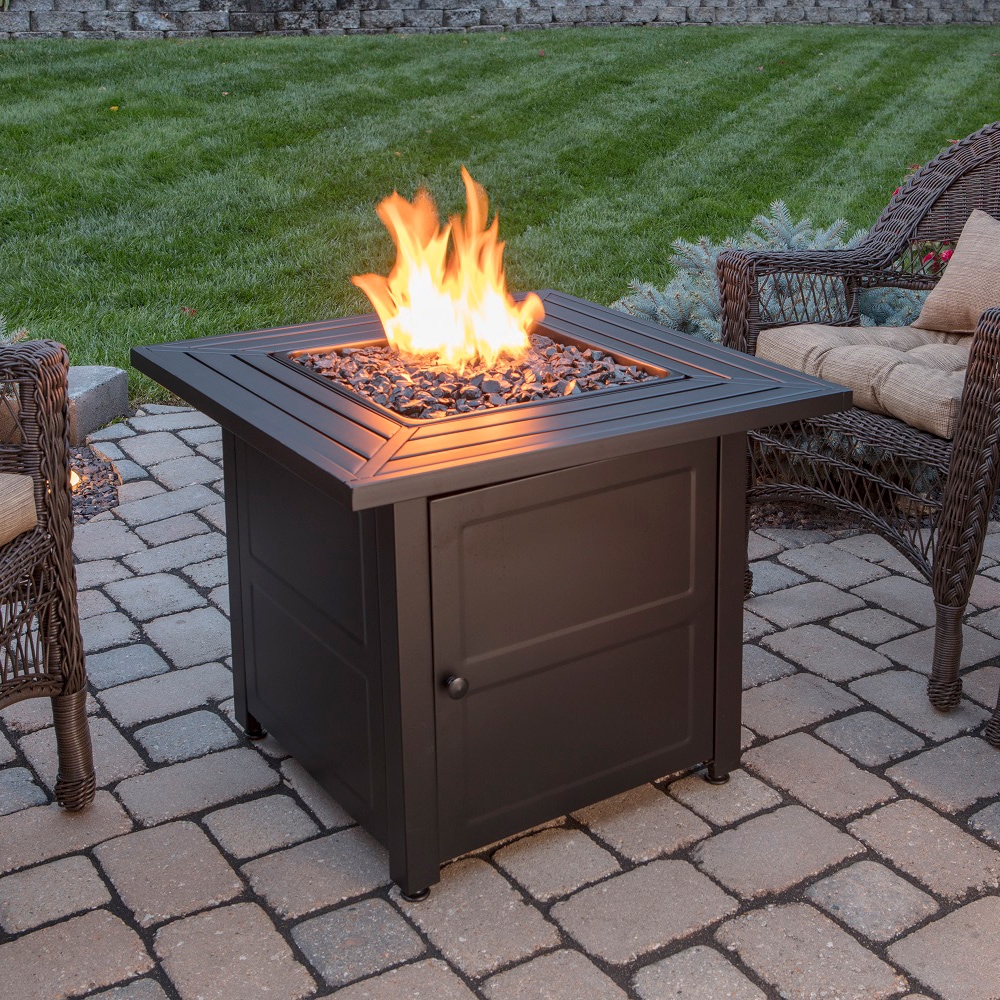 Details about   Endless Summer Propane Gas Fire Table with Stamped Steel Base 