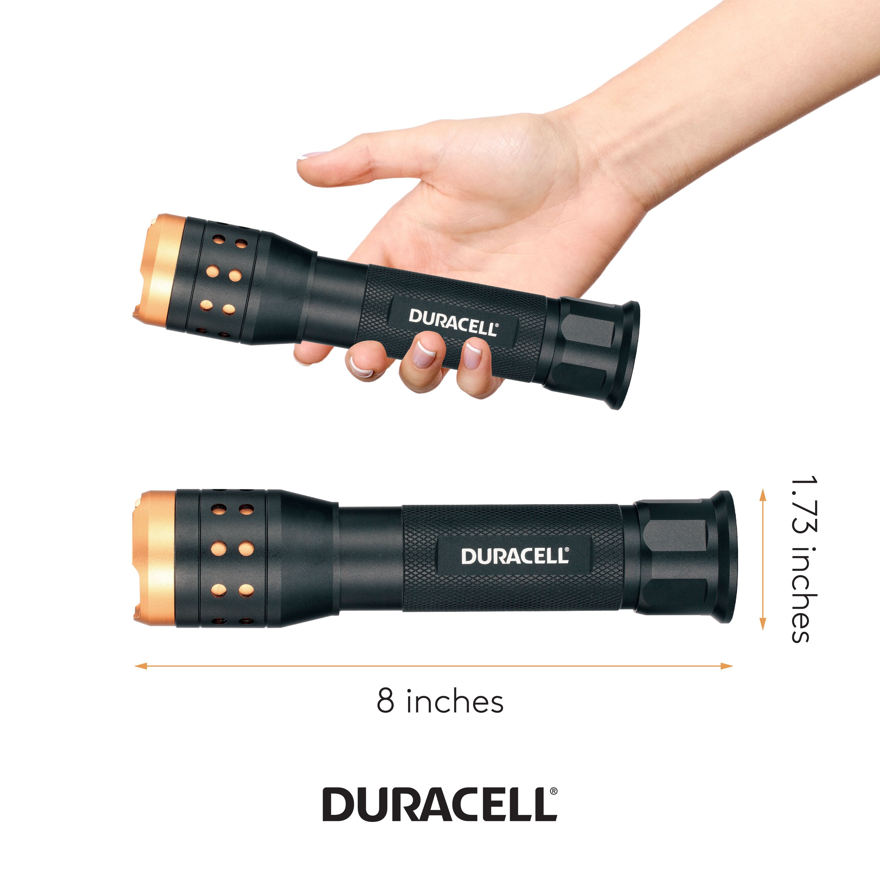 Duracell Durabeam Ultra LED Flashlight 1000 Lumen Zoom Focus Dura Beam NEW BLACK 