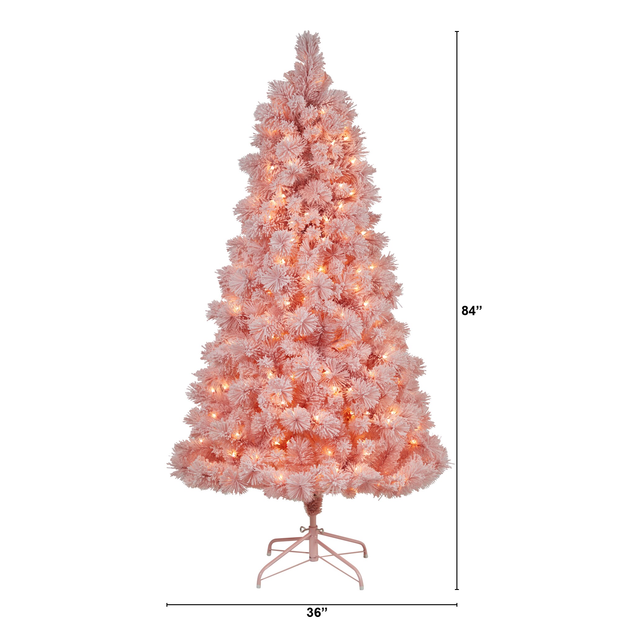 UPS 3 Days 3 4 5 6 7 8 ft Pink Christmas Tree Stand Holiday Season Indoor Trees 