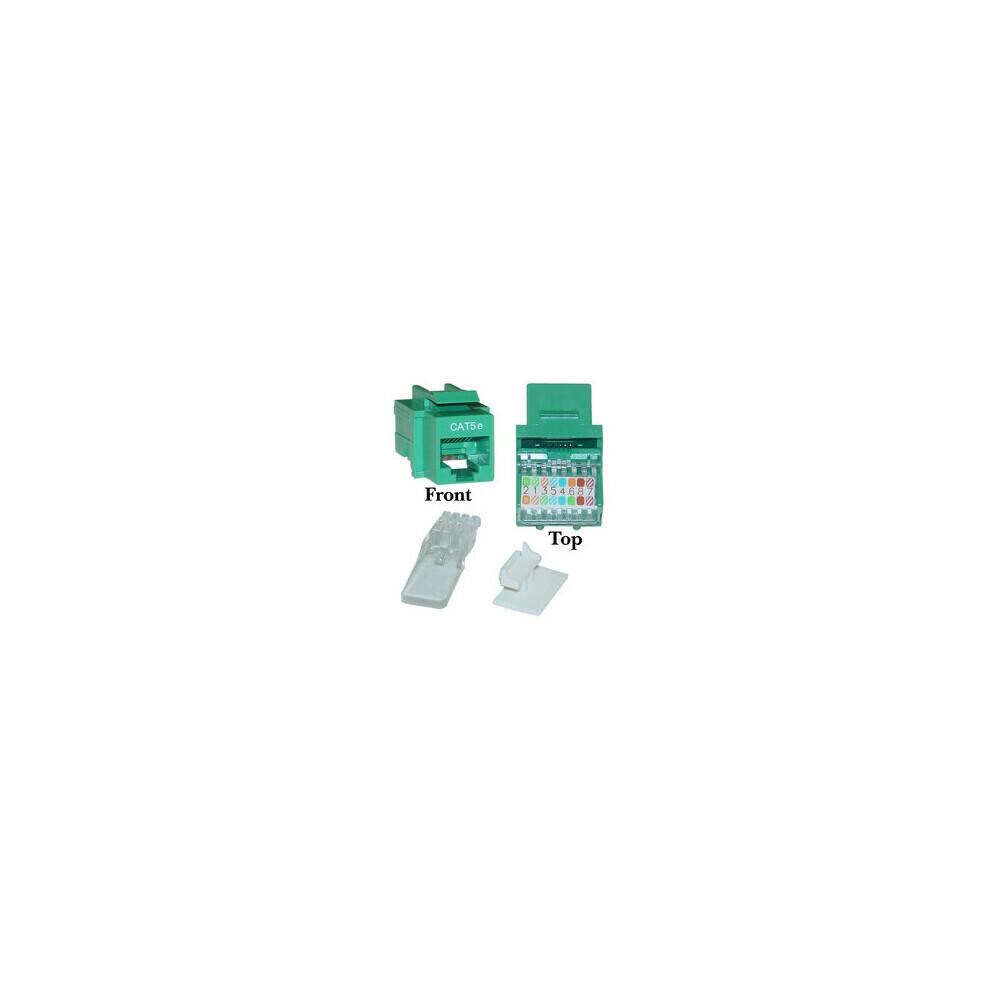 Cat5e Keystone Jack Toolless RJ45 Female Green to 110 Punch Down Connector UTP CableWholesale Cat5e Keystone Jack Toolless RJ45 Female Green to 110 Punch Down Connector UTP CableWholesale