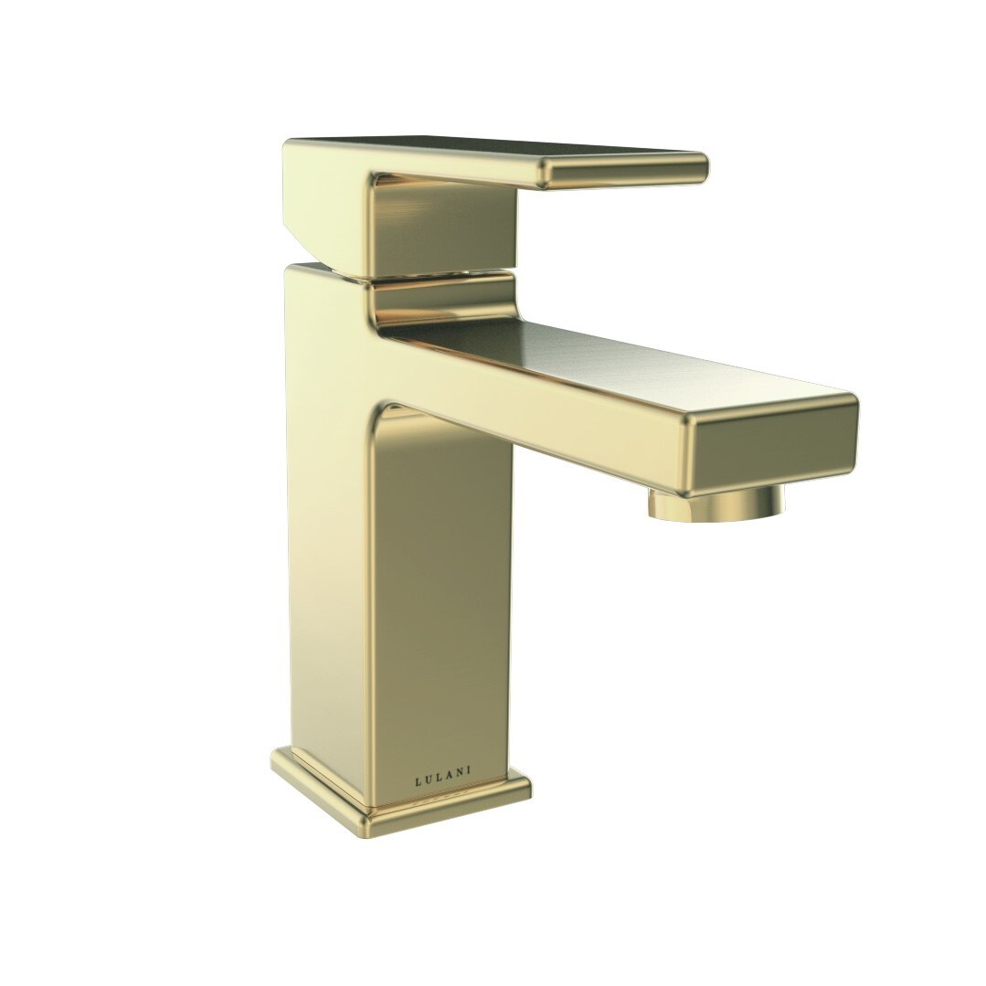Drain Washbasin Fittings Single Lever Mixer In Colour Combination Chrome/Gold 