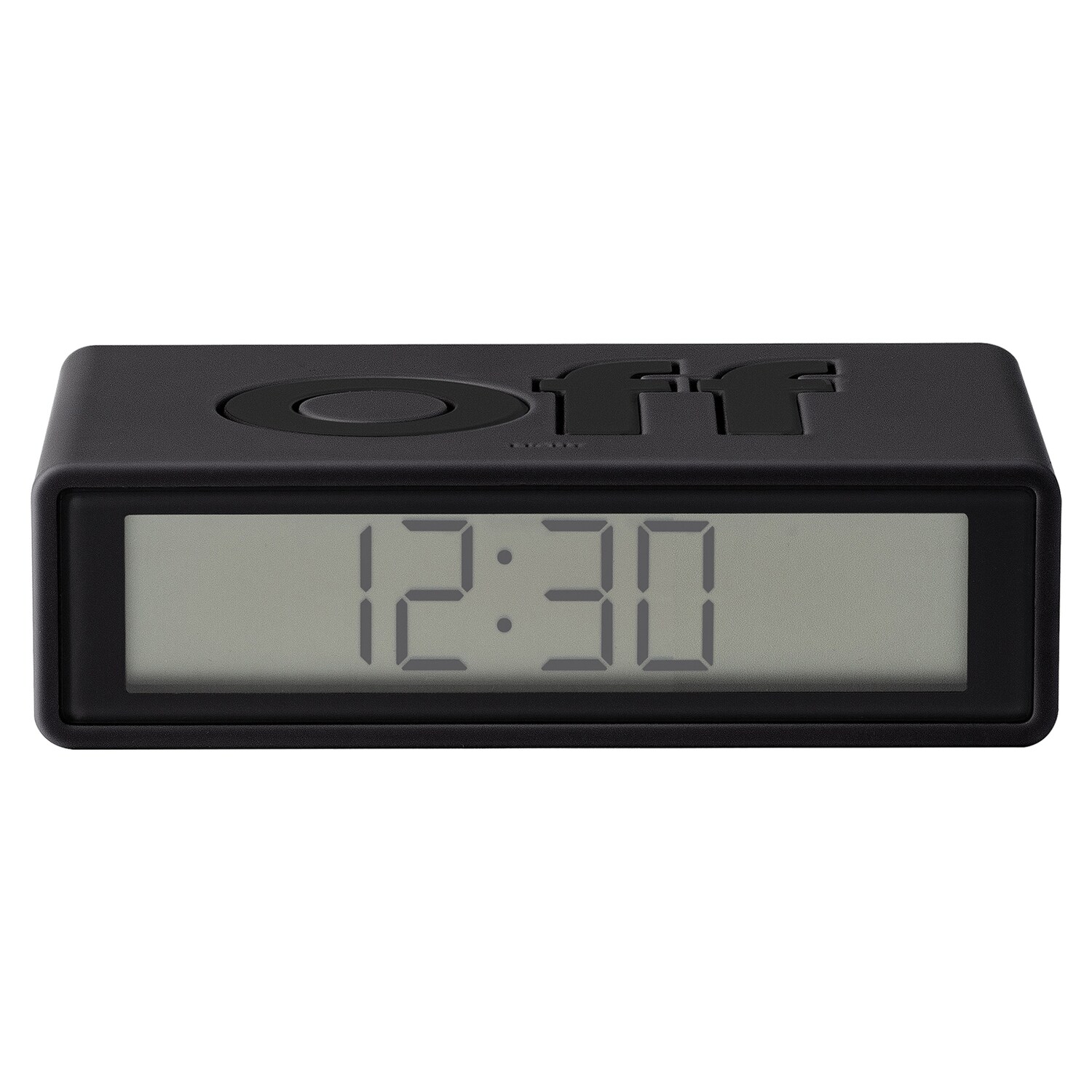 Oblong Manual Flip Alarm Clock 9 x 19 x 6 cm White 