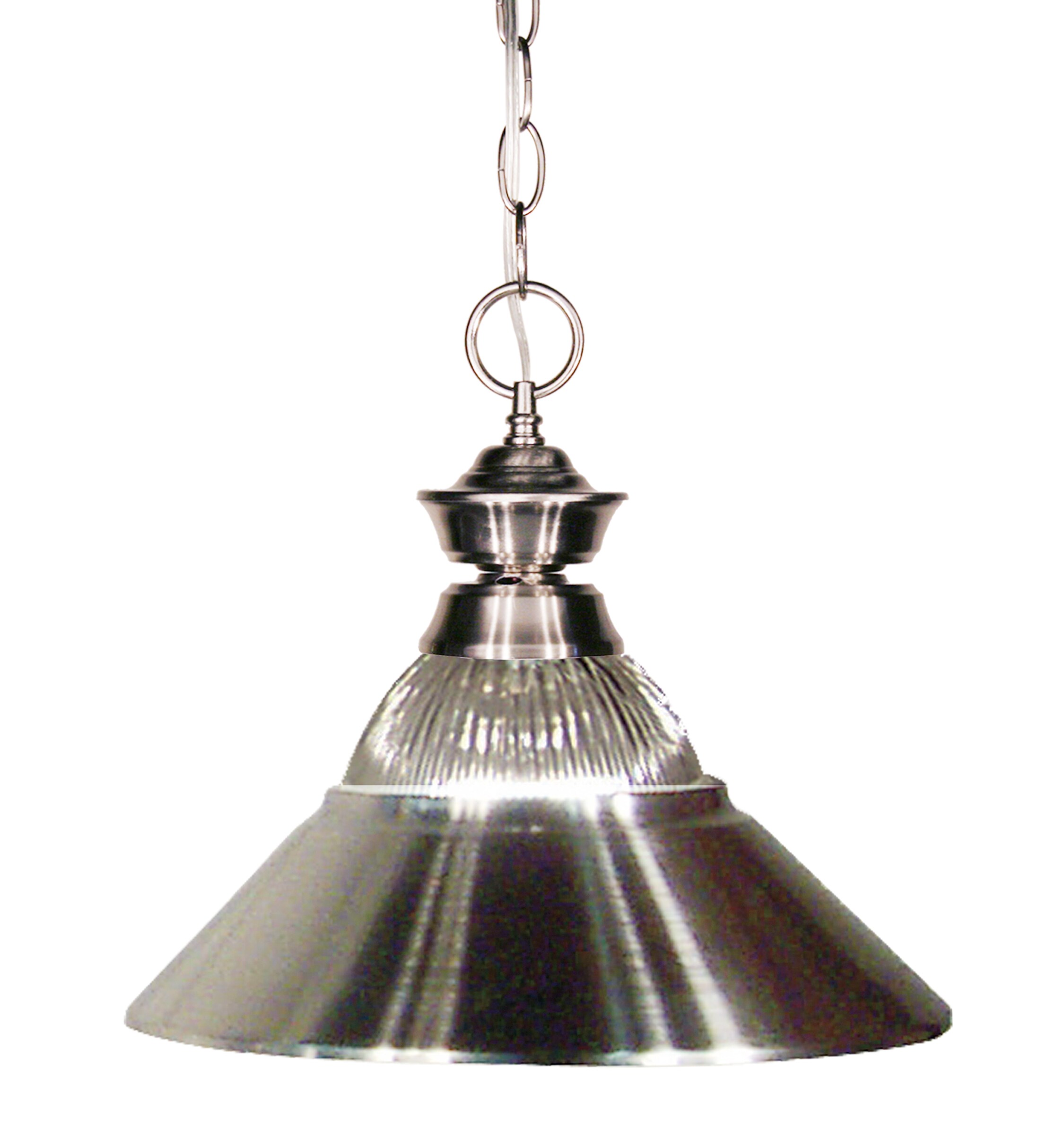 Z-Lite Pendant Lights Brushed Nickel Modern/Contemporary Clear Glass Cone  Pendant Light