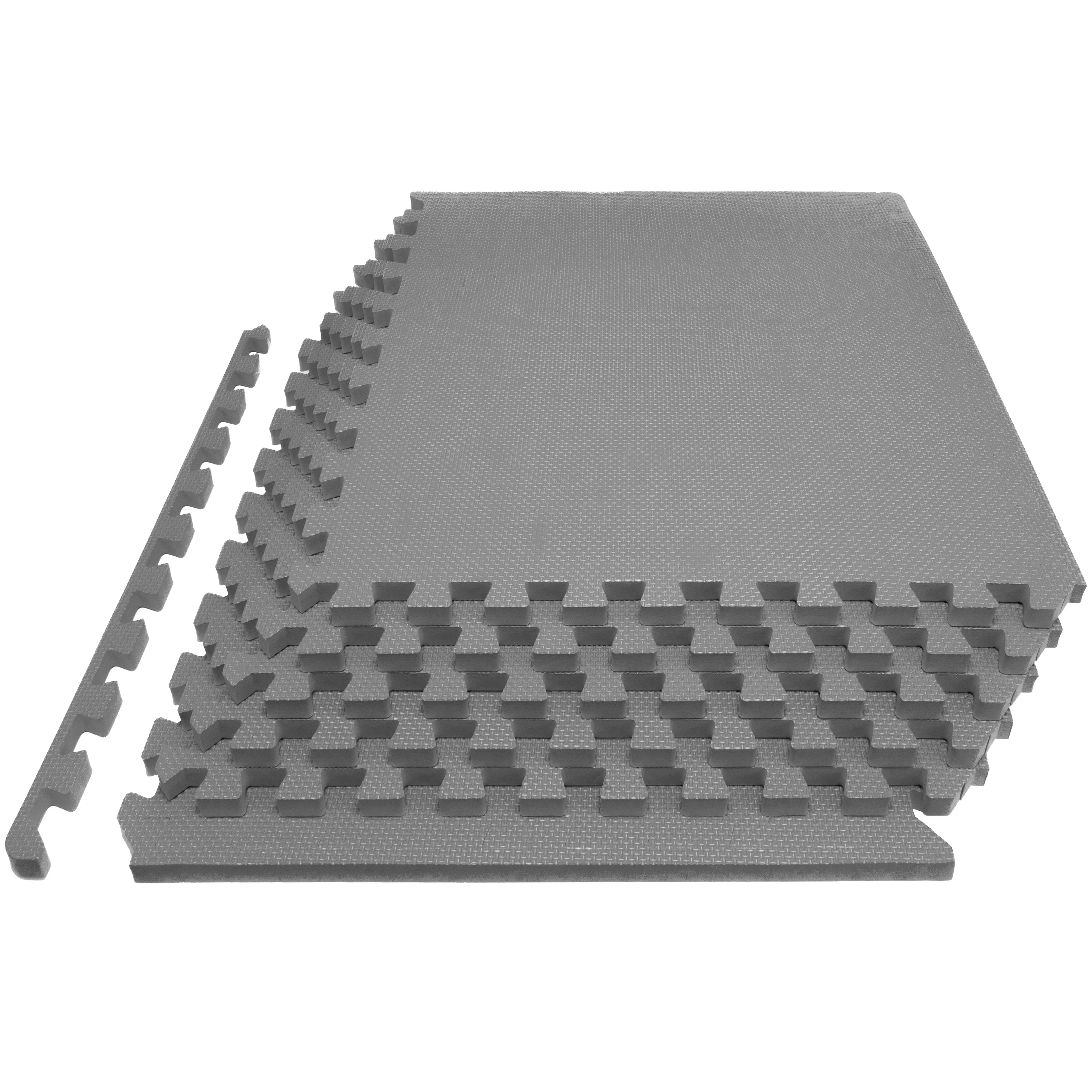 Puzzle Mat Exercise Tools Gym Equipment Floor Protector Workout Foam Tiles Gray