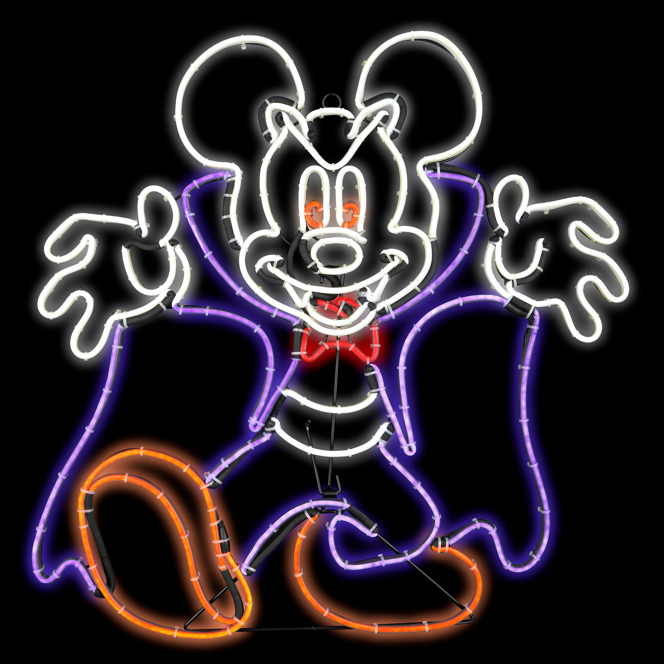 Disney Parks Mickey Mouse Vampire I Vant Candy Faux Leather Halloween Sign 