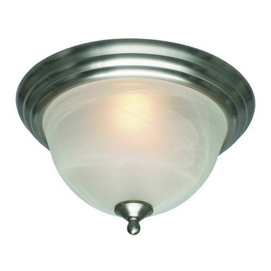 lowes brushed nickel flush mount light