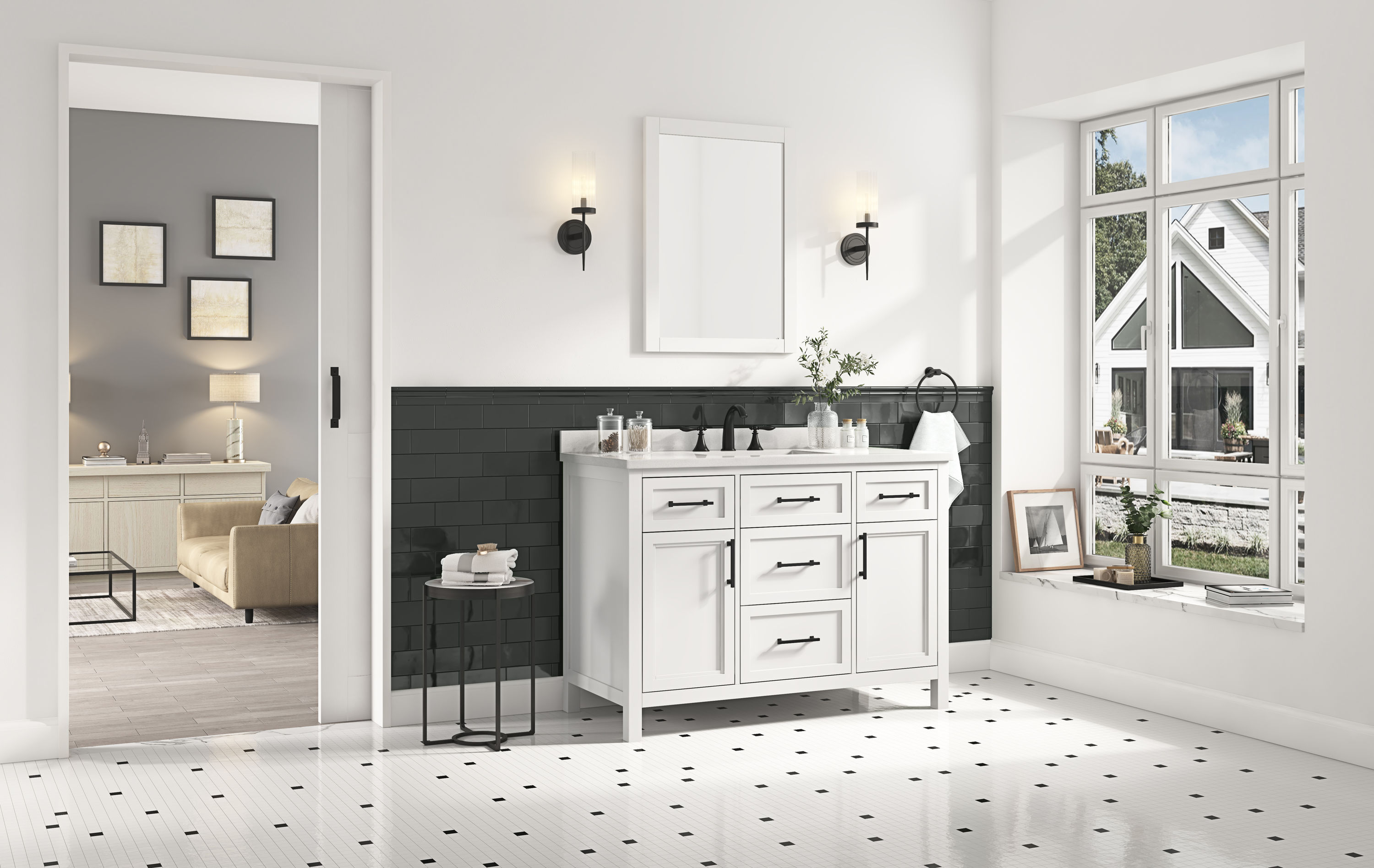 lowes allen and roth vanity ravenland