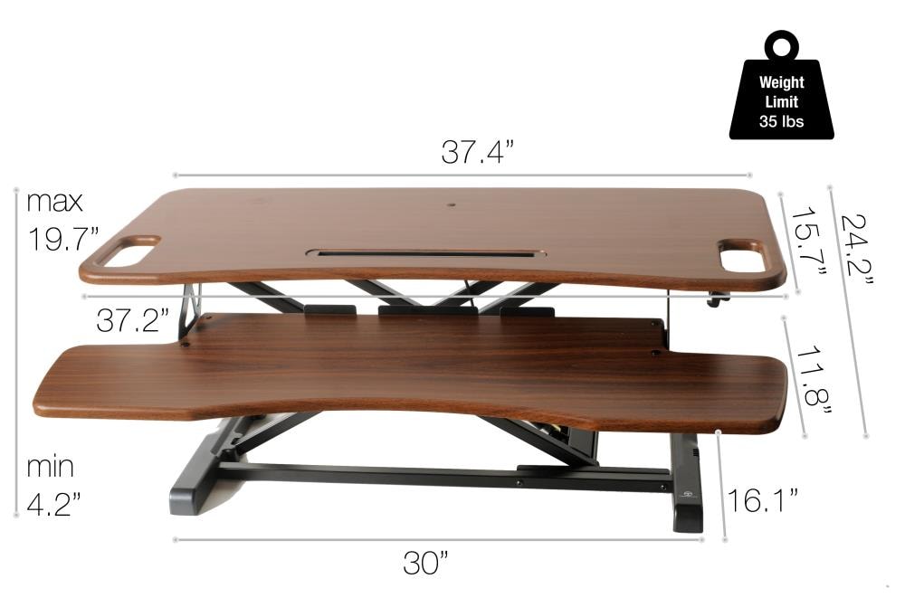 Photo 1 of TechOrbits Rise-X Pro 24.2-in Brown Modern/Contemporary Standing Desk
LOOSE HARDWARE