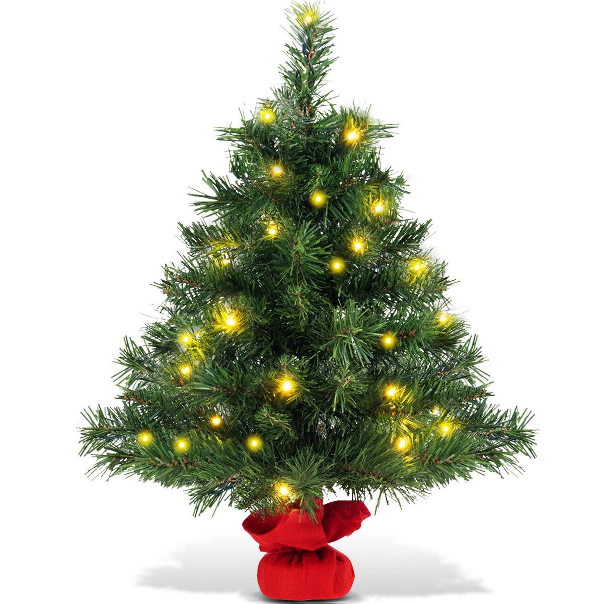 yellow led christmas tree lights