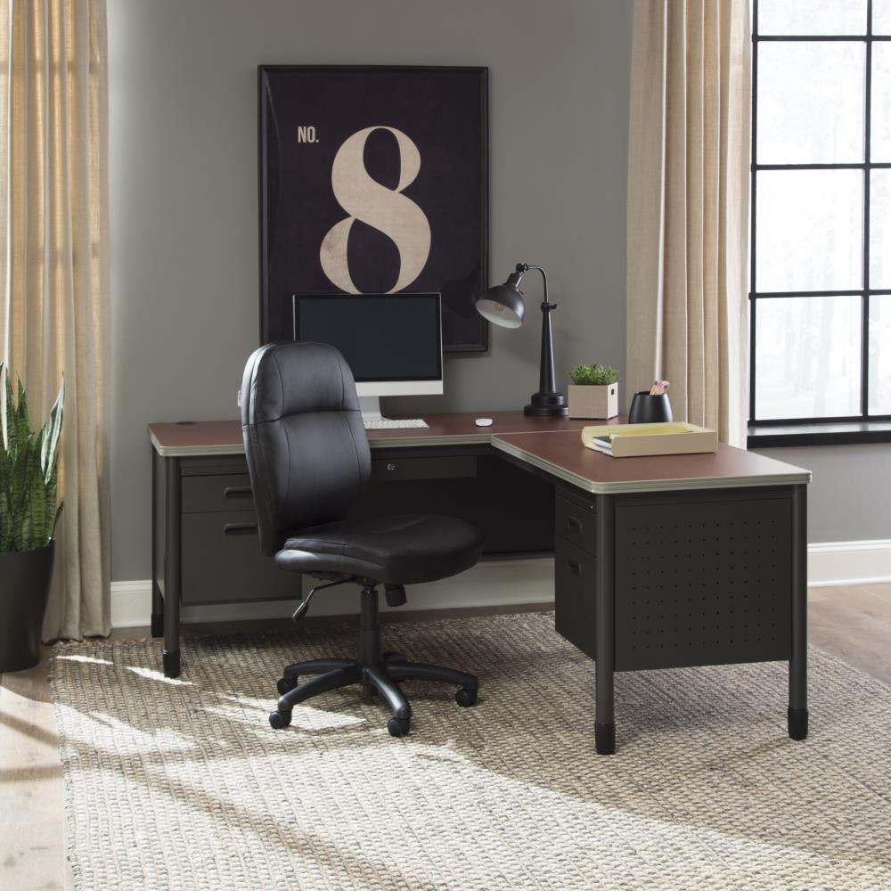 Photo 1 of OFM Black Traditional Adjustable Height Swivel Desk Chair