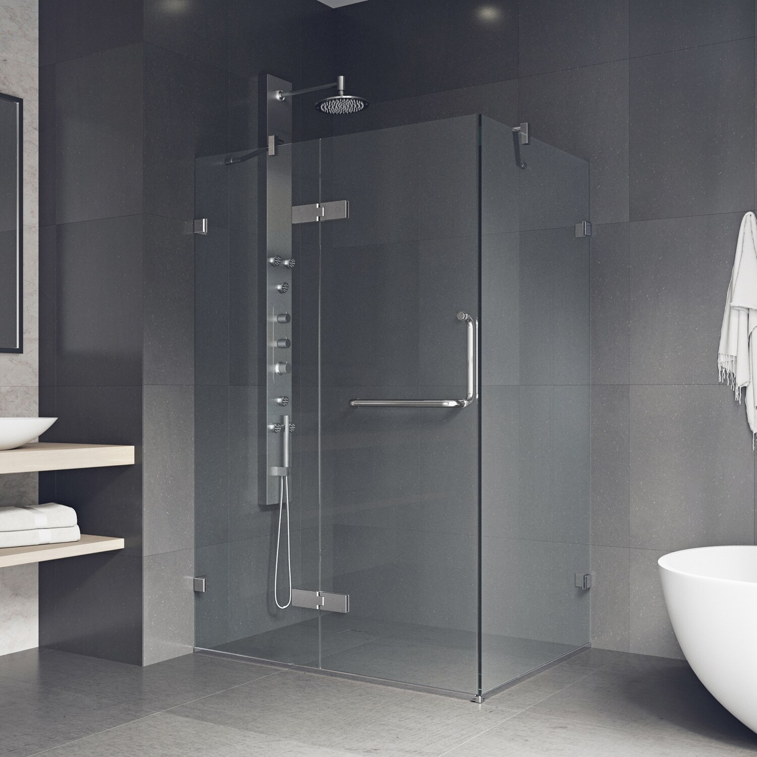 Shower Door Handle Clear Electroplated Interior Home Furniture Knob Elegant H 