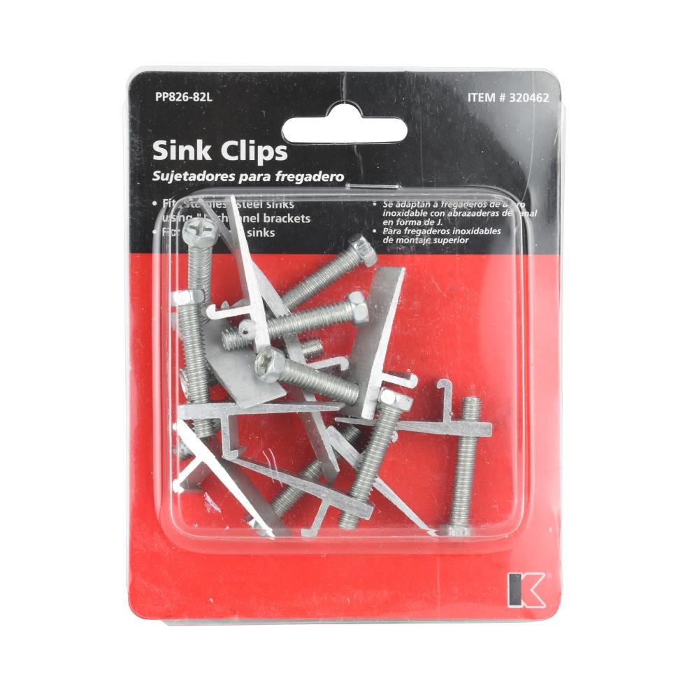 SupaPlumb Kitchen Sink Clips Fixing Kit 10 Clips 3m Sealing Tape MULTI-LISTING 