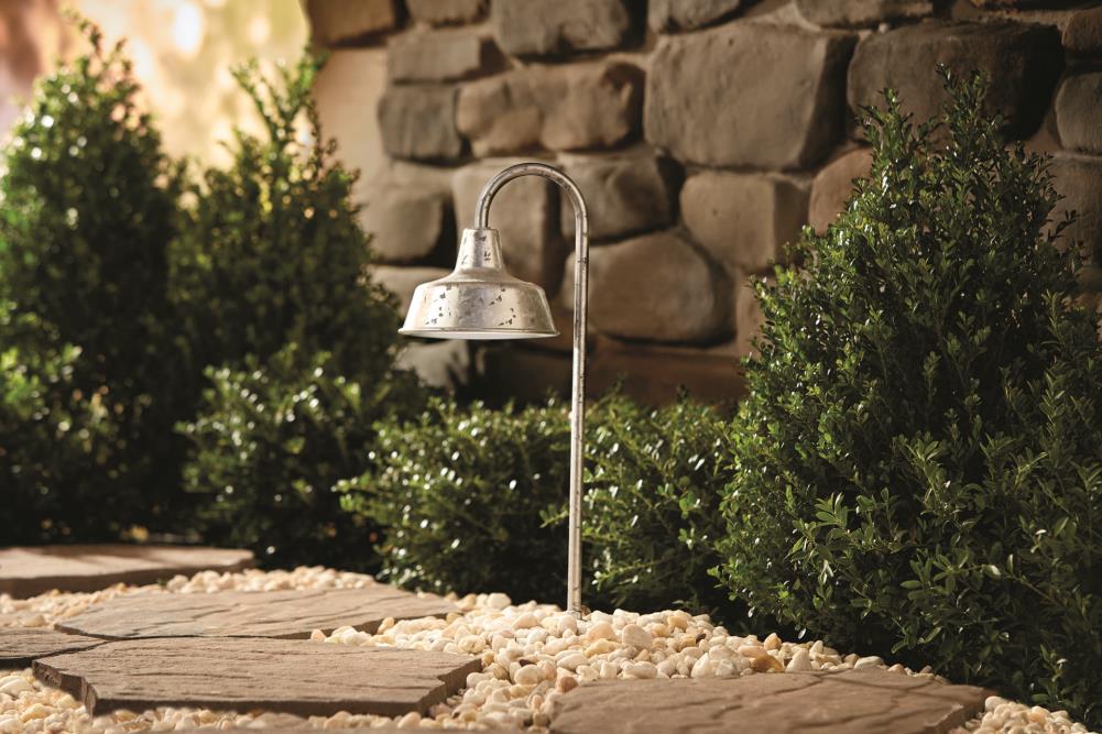 Portfolio 2.5Watt Galvanized Low Voltage Hardwired Integrated LED Path
