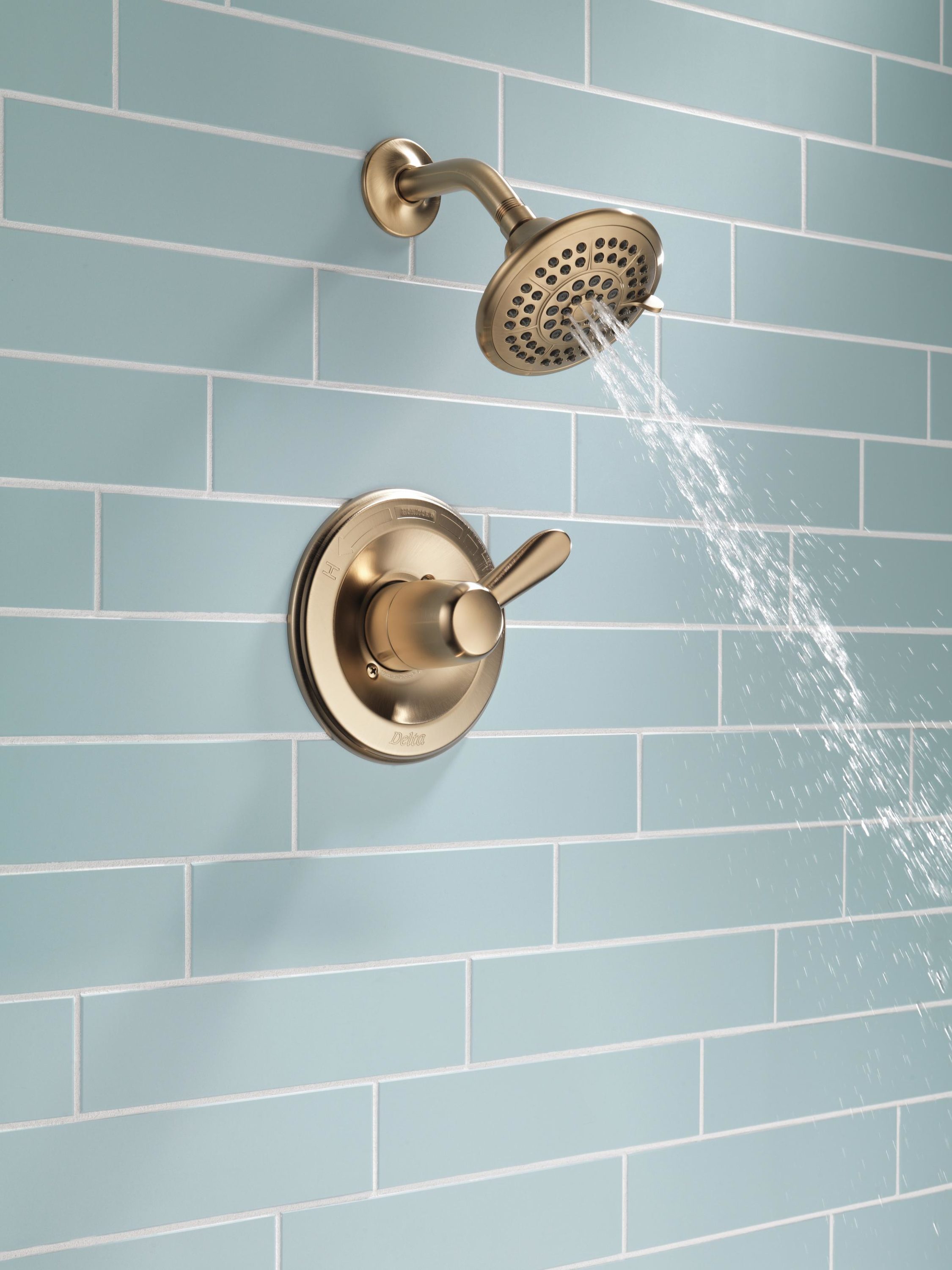 Delta Lahara Champagne Bronze 1-handle Shower Faucet