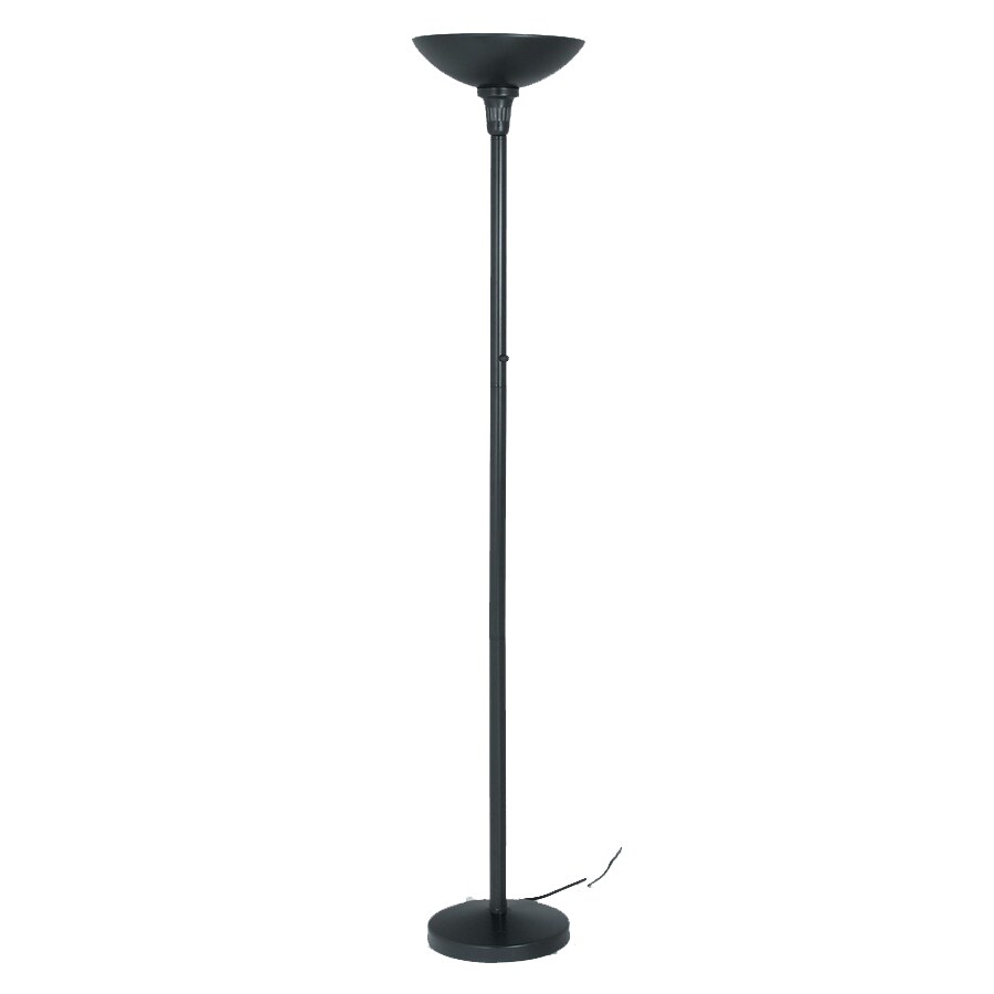 black torch floor lamp