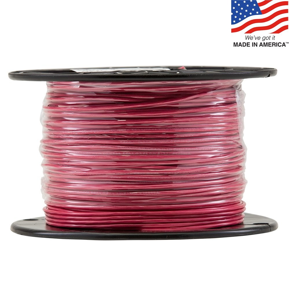 16 GAUGE WIRE RED 500 FT PRIMARY AWG STRANDED COPPER POWER REMOTE 