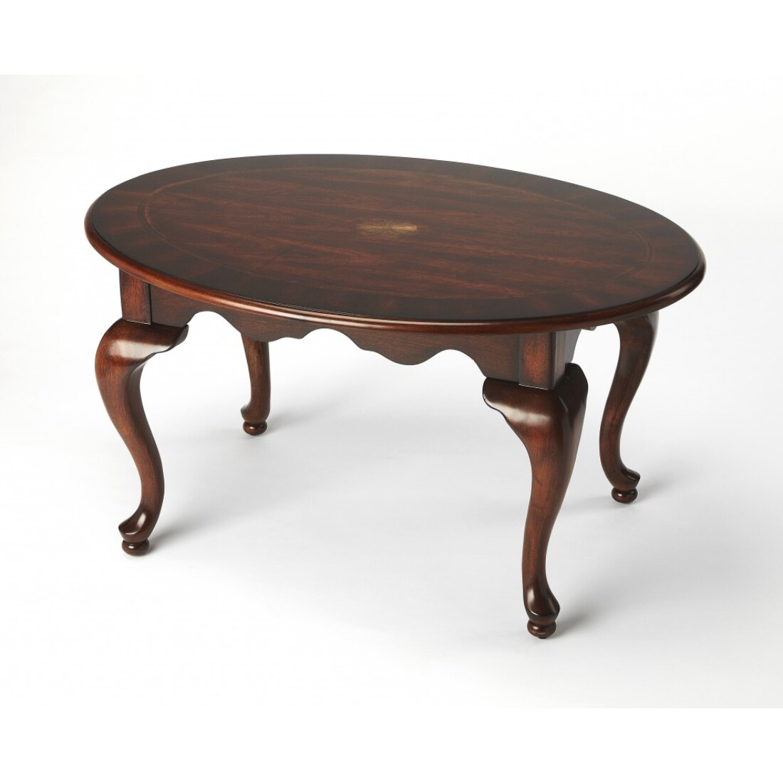 oval cherry coffee table