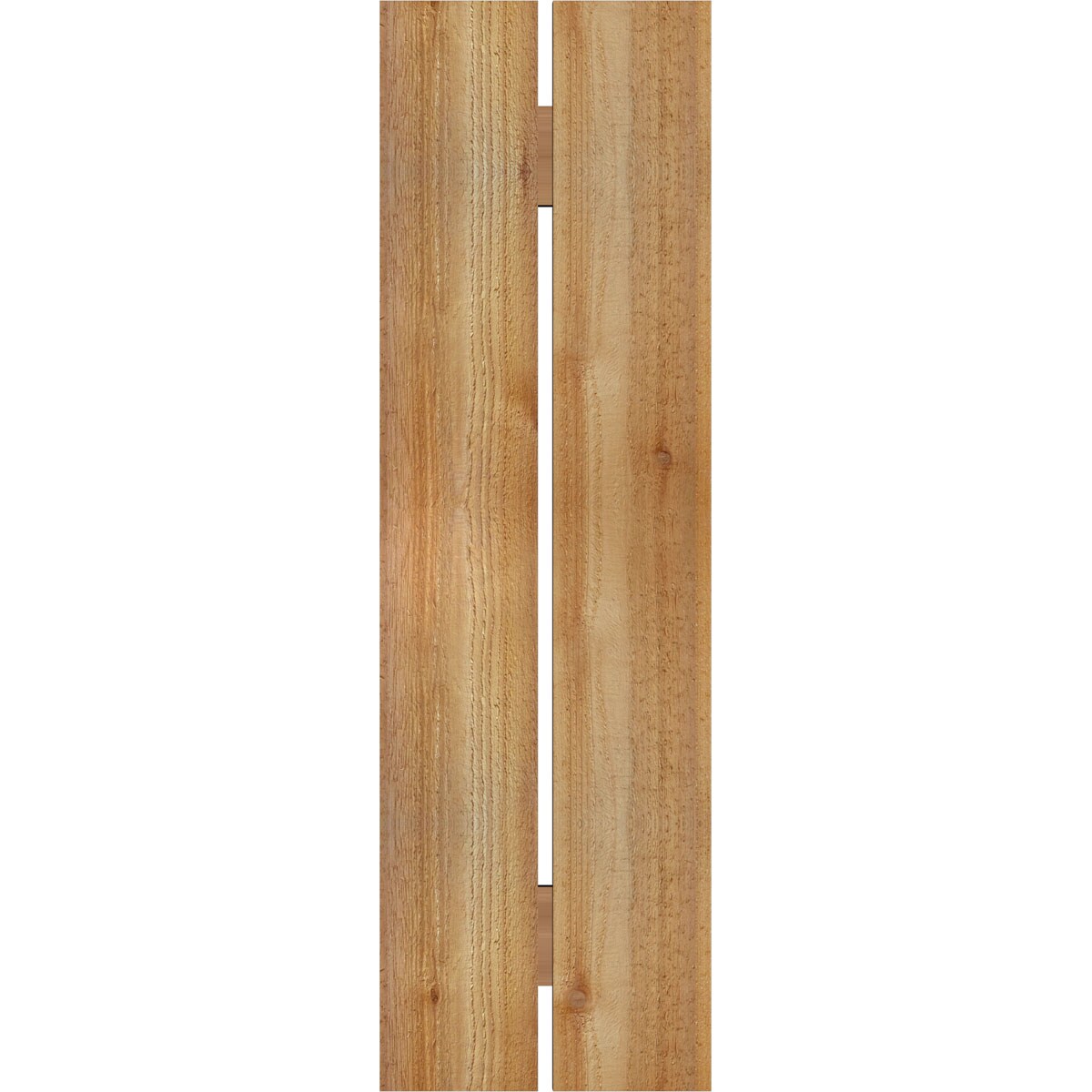 Ekena Millwork 2-Pack 11.25-in W x 37-in H Unfinished Board and Batten Spaced Wood Western Red cedar Exterior Shutters