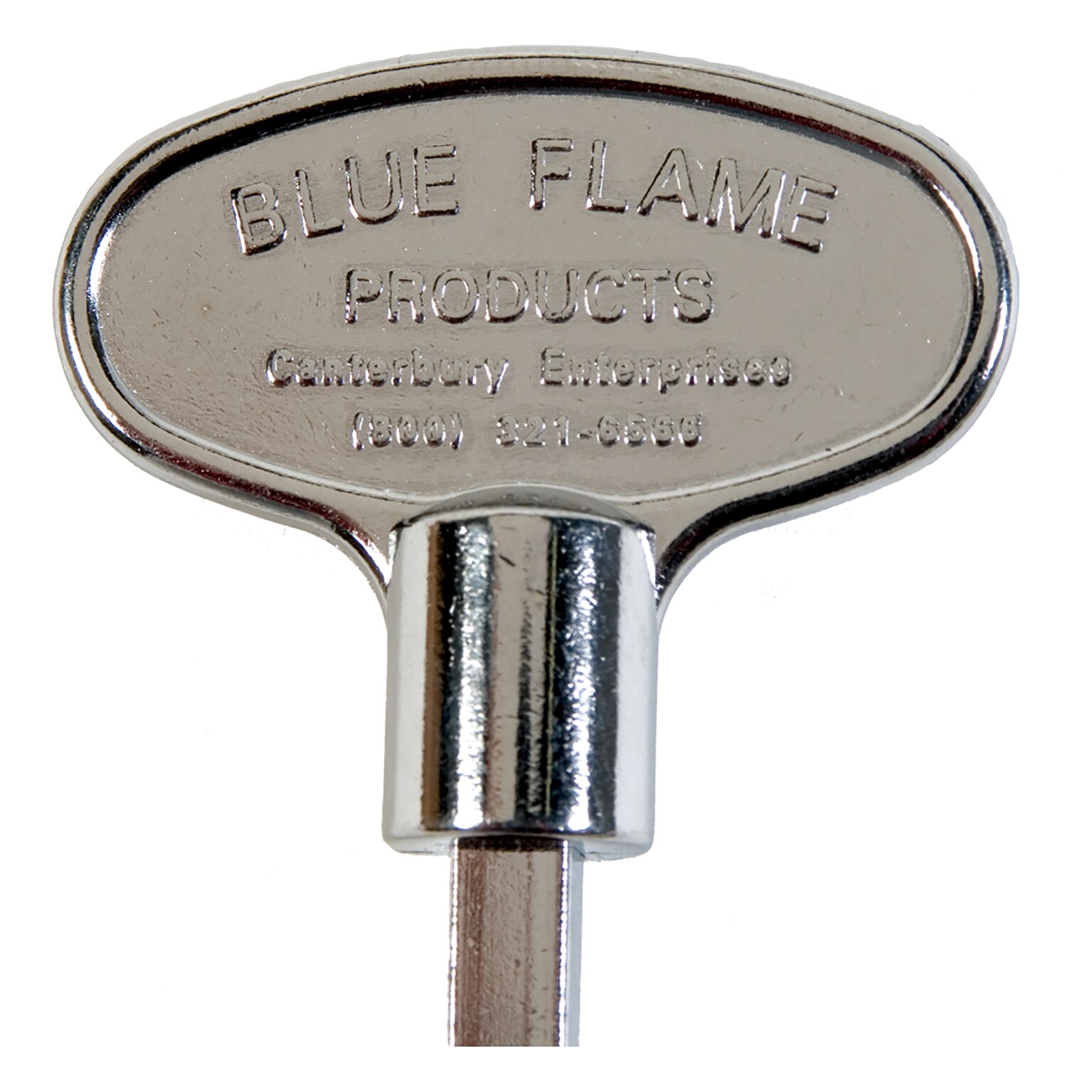 Dante Blue Flame Fireplace Chrome 12" Gas Valve Key for 1/4"  5/16" Stem New 