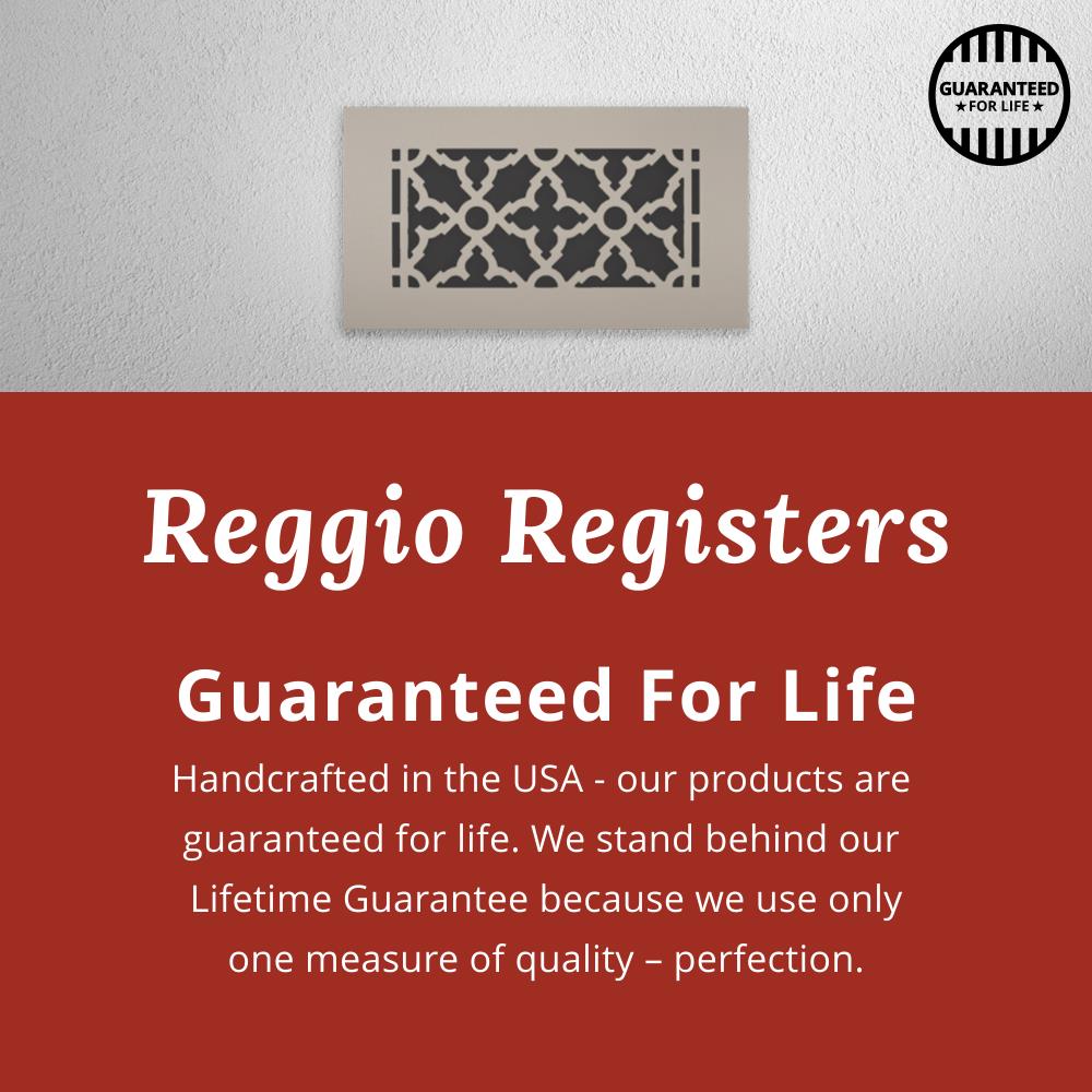 Reggio Register Scroll Black Floor Register (Duct Opening: 10-in x 8-in; Outside: 10-in x 12-in)