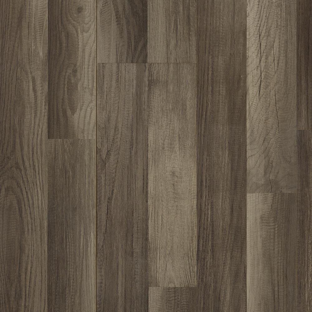 Style Selections Aged Gray Oak 8 Mm Thick Wood Plank Laminate Flooring Sample In The Laminate Samples Department At Lowes Com