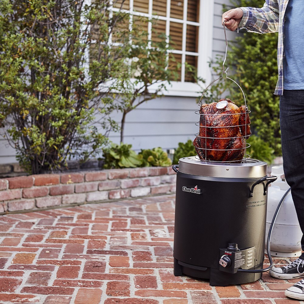 Char Broil Big Easy 0 Gallon 20 Lb Cylinder Piezo Ignition Oil Less Gas Turkey Fryer In The