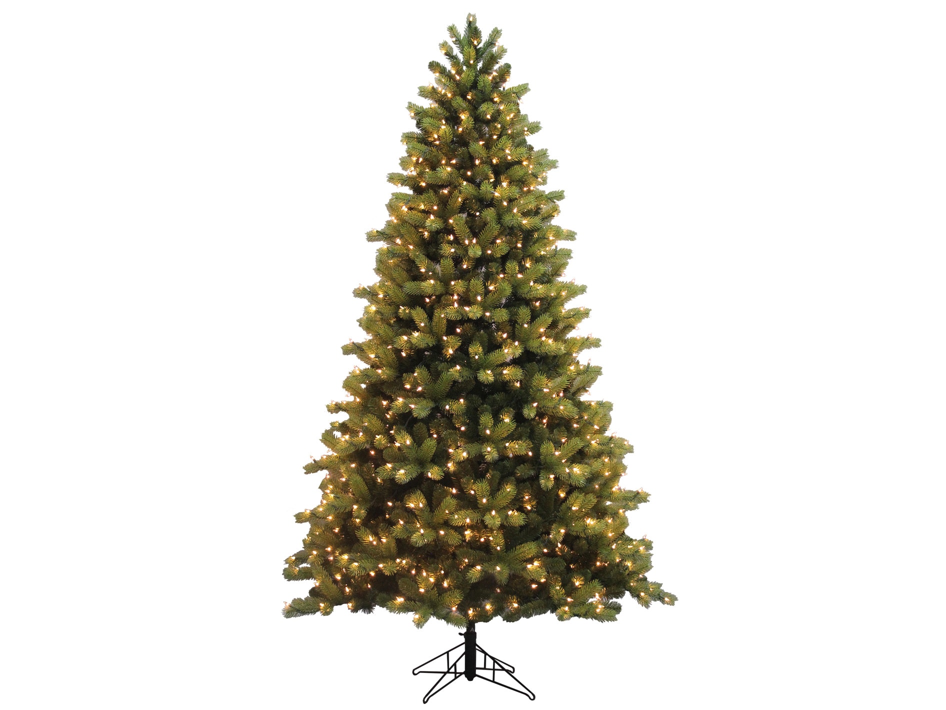 2 Ft Christmas Tree Noble Fir Green Artificial Clear Lights Holiday Time Pre Lit 