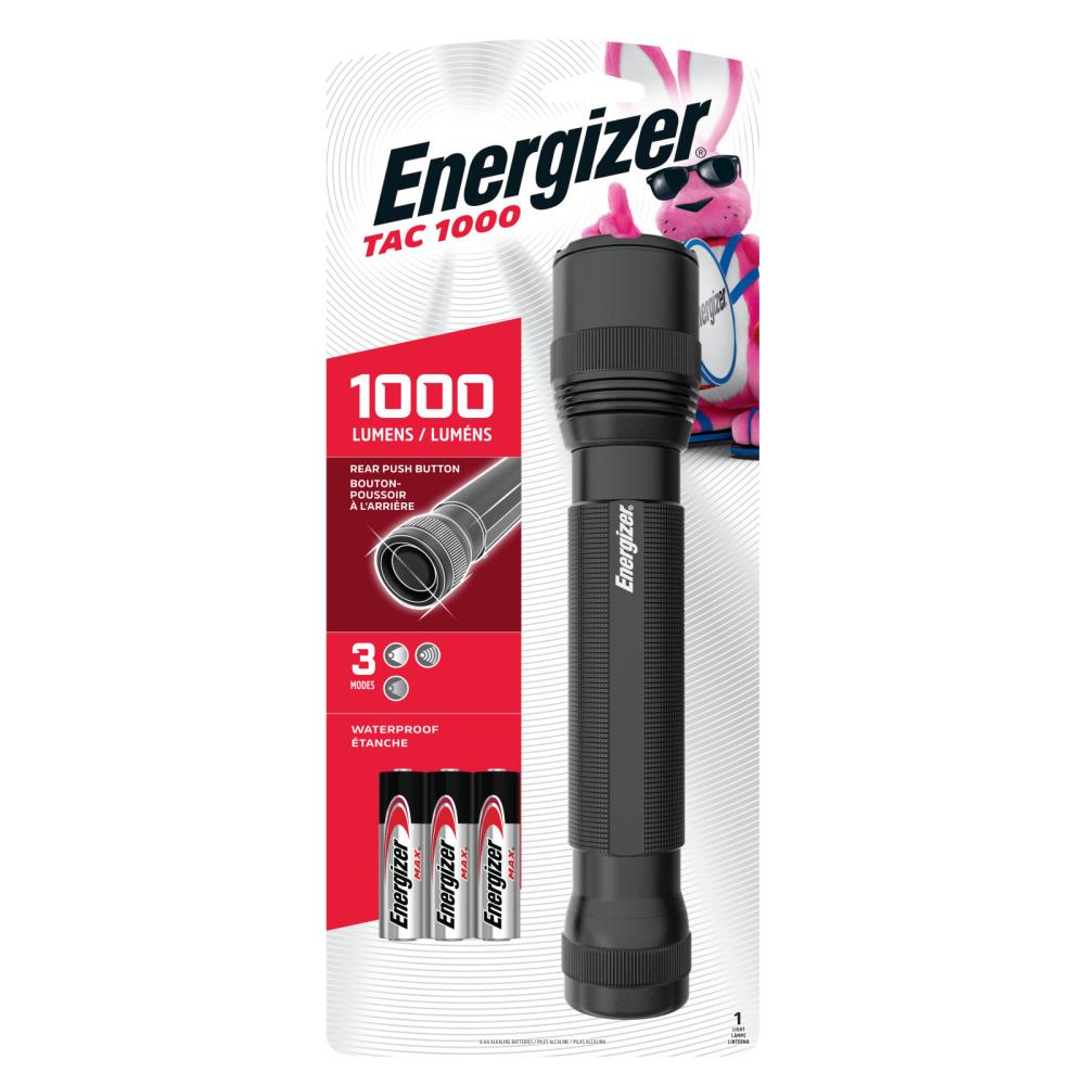 New Energizer TACtical 300 Lumen Water Resistant 2 Pack Flash Light 